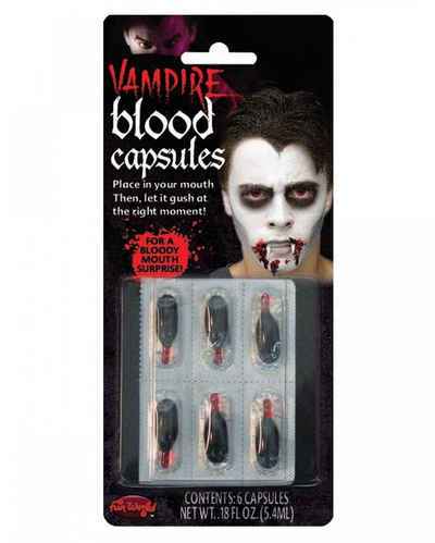 Horror-Shop Vampir-Kostüm Blutkapseln Economy