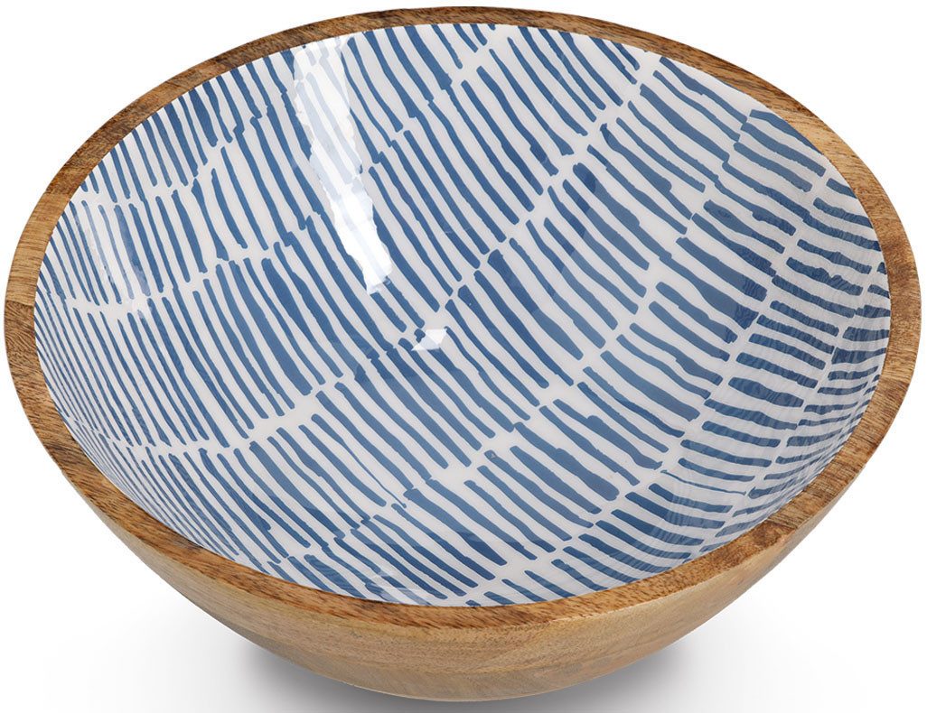 Zeller Present Schale Mangoholz, blau, Massivholz, hochwertiges natürliches Material
