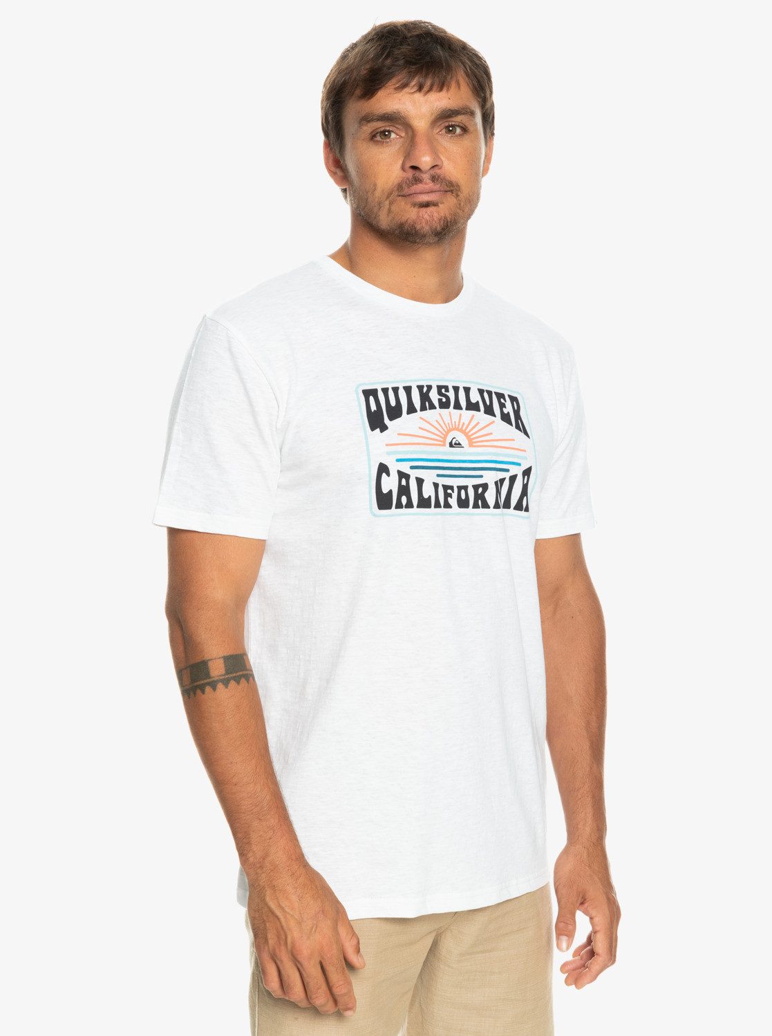 White T-Shirt California Dreamin Quiksilver