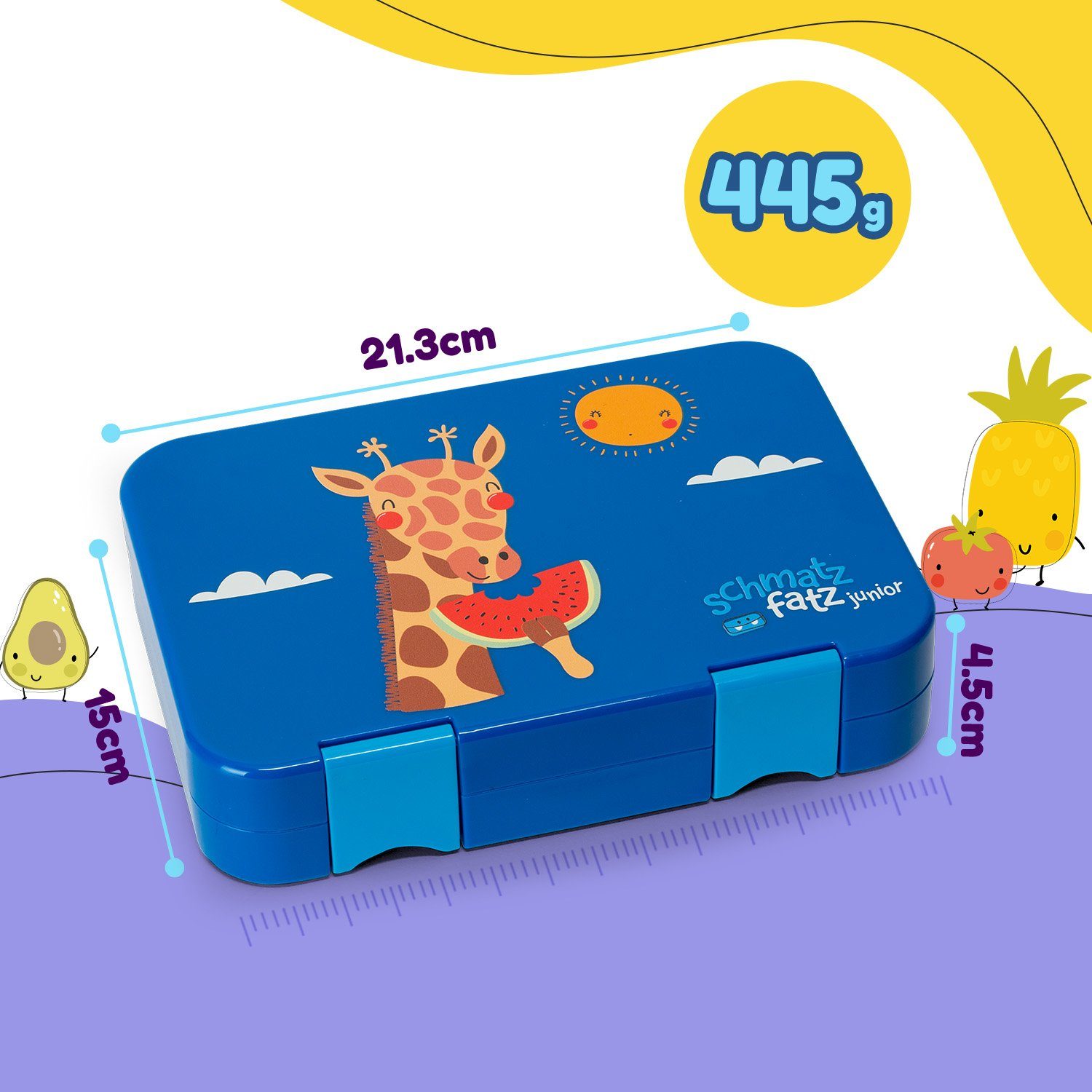 Frischhaltedose Giraffe Lunchbox, Klarstein Blue junior (Packung) Kunststoff,