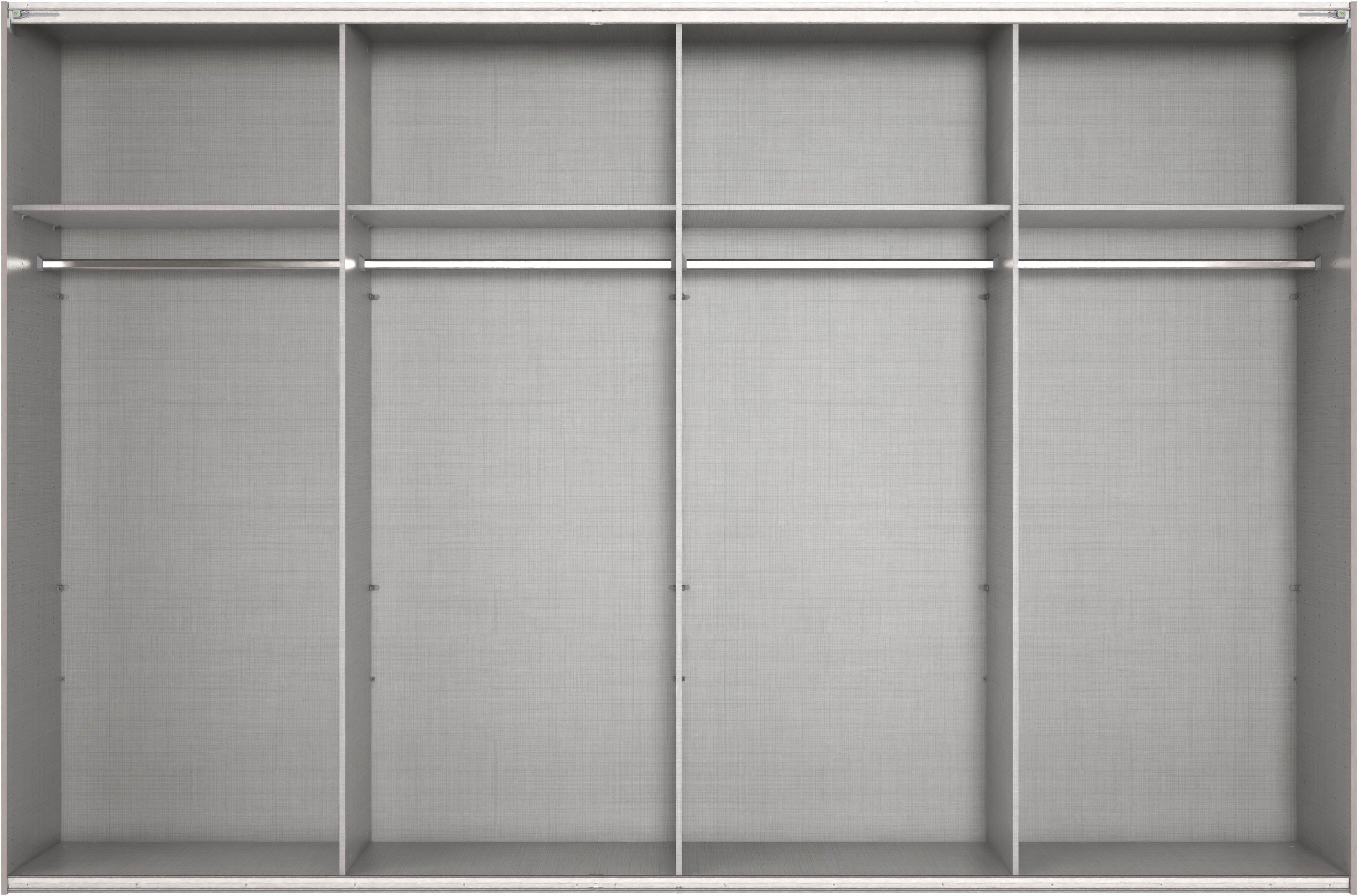 Wimex Kleiderschrank Mugano, Made in Germany, Lieferung bis in Deine Etage und Stellort (wähle Deine Ausstattung: Basic oder Premium) 3 Schwebetüren, große Größen, mit oder ohne Spiegel, Metallgriffe