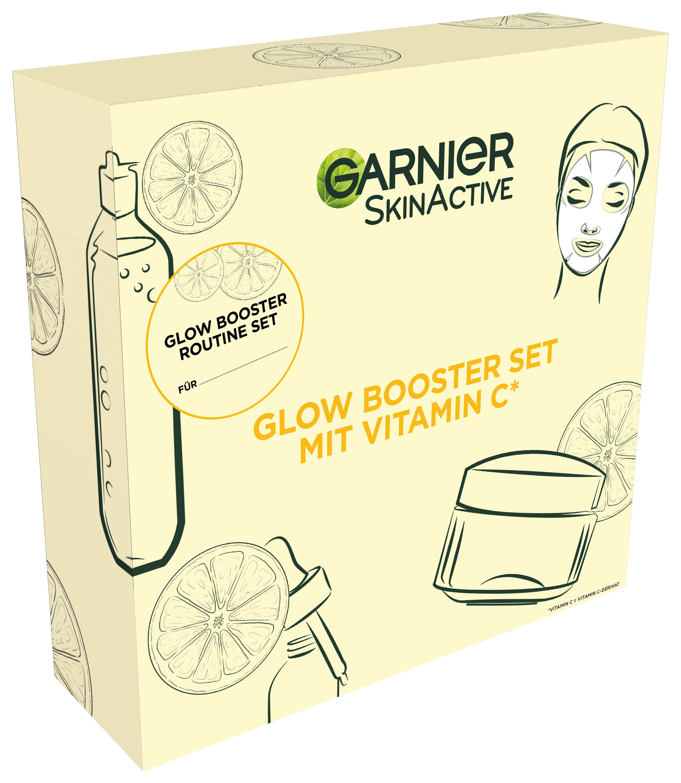 GARNIER Pflege-Set Garnier Geschenkset Vitamin C, umfassende Pflege, feuchtigkeitsspendend, für ebenmäßige Haut