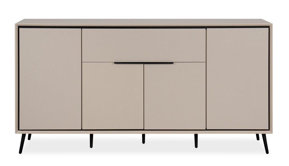 Finori Sideboard Sideboard Arona mit Schubkästen, sand / schwarz
