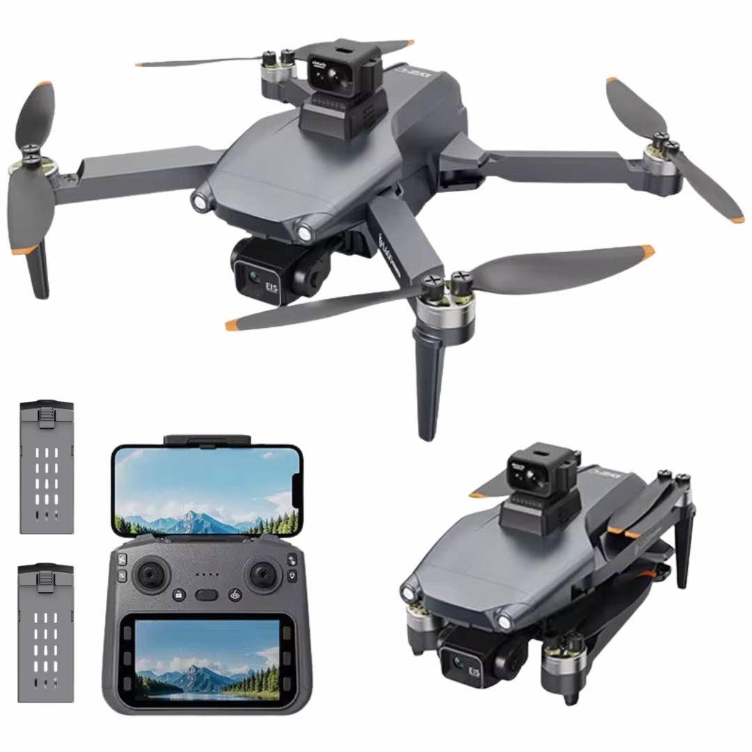 Goldstern-Tech RC-Quadrocopter L600 Pro Max (mit Live-Display-Fernsteuerung & Tragetasche, GPS-Drohne mit 3-Achsen-Gimbal), 4K-Fotos, Full HD+, 56 Min. Flugzeit, 3 km Reichweite, 360° Erkennung