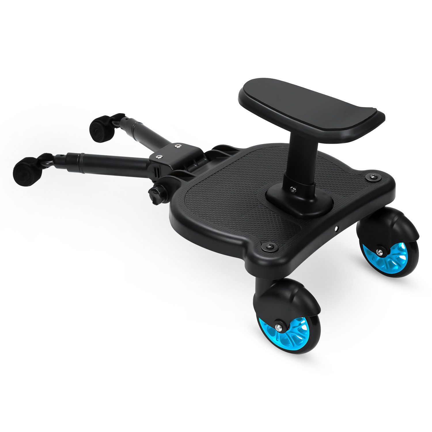 Clanmacy Buggyboard Buggy Board mit Sitz Trittbrett Hilfspedal Universal Kiddyboard