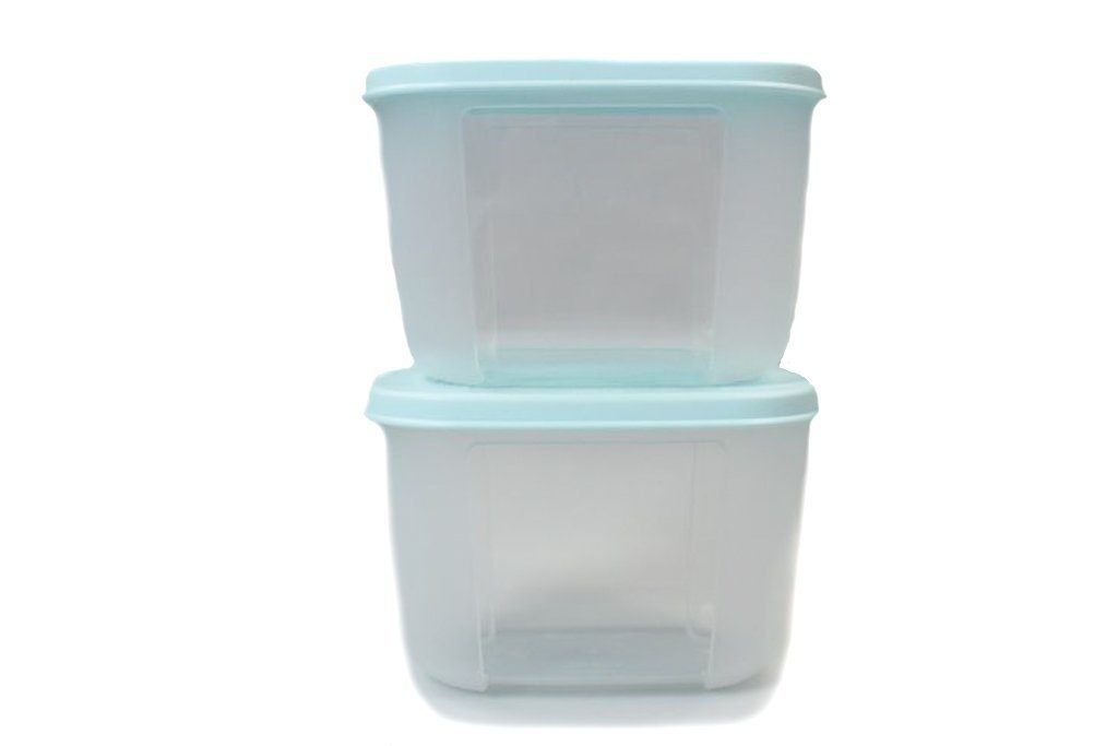 Aufstrebende Marke TUPPERWARE Frischhaltedose Kühlschrank ml hellblau 300 System Behälter (2)
