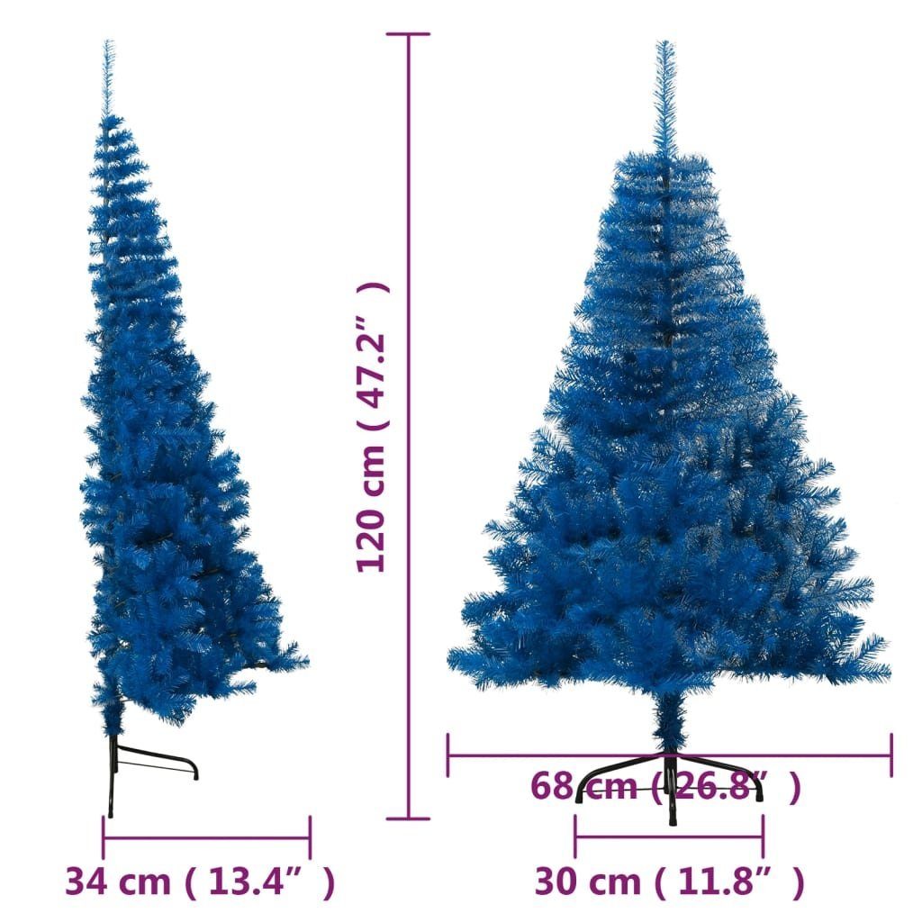 mit Ständer furnicato Künstlicher Künstlicher Weihnachtsbaum PVC Halb-Weihnachtsbaum Blau cm 120