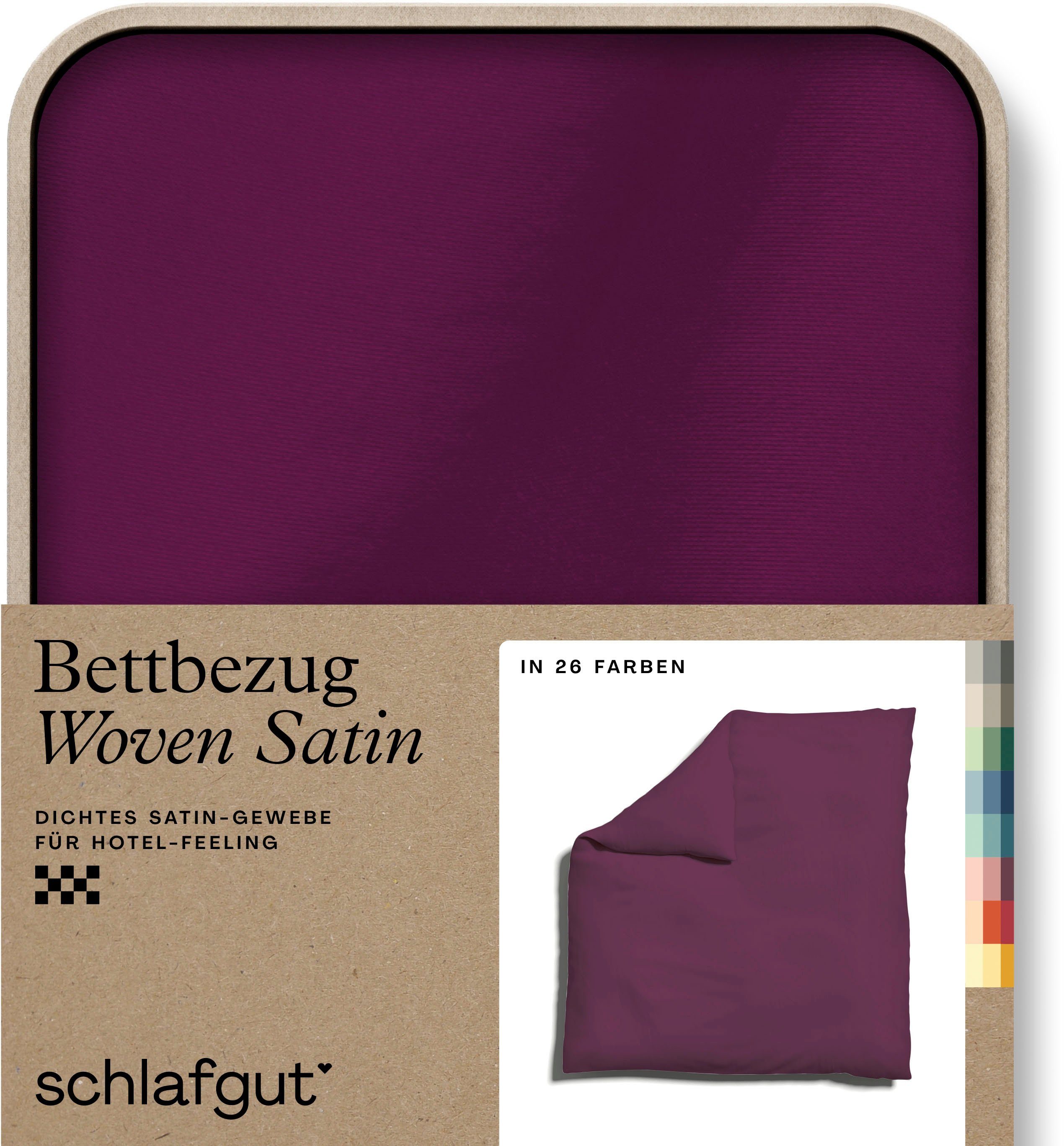 Schlafgut Bettbezug Woven Satin, (1 St), günstig online kaufen