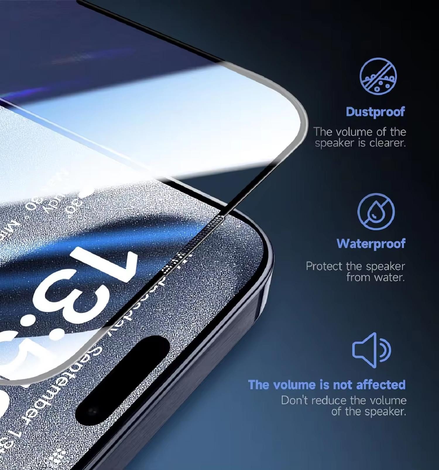 Protectorking Schutzfolie 1x Blickschutz 9H Panzerglas für iPhone 12 Pro Max 3D KLAR PRIVACY, (1-Stück), echtes Tempered 9H Panzerhartglas Privacy ANTI-SPY