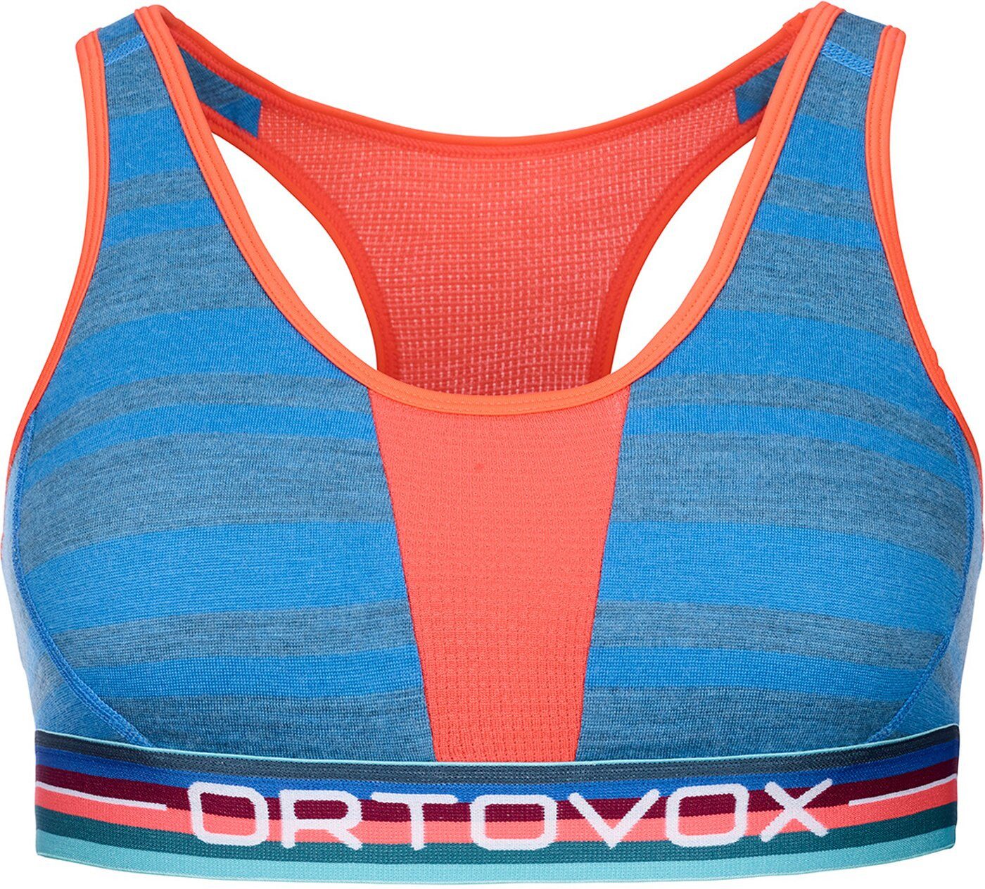 Ortovox Sport-Bustier 185 ROCK'N'WOOL SPORT TOP W sky blue