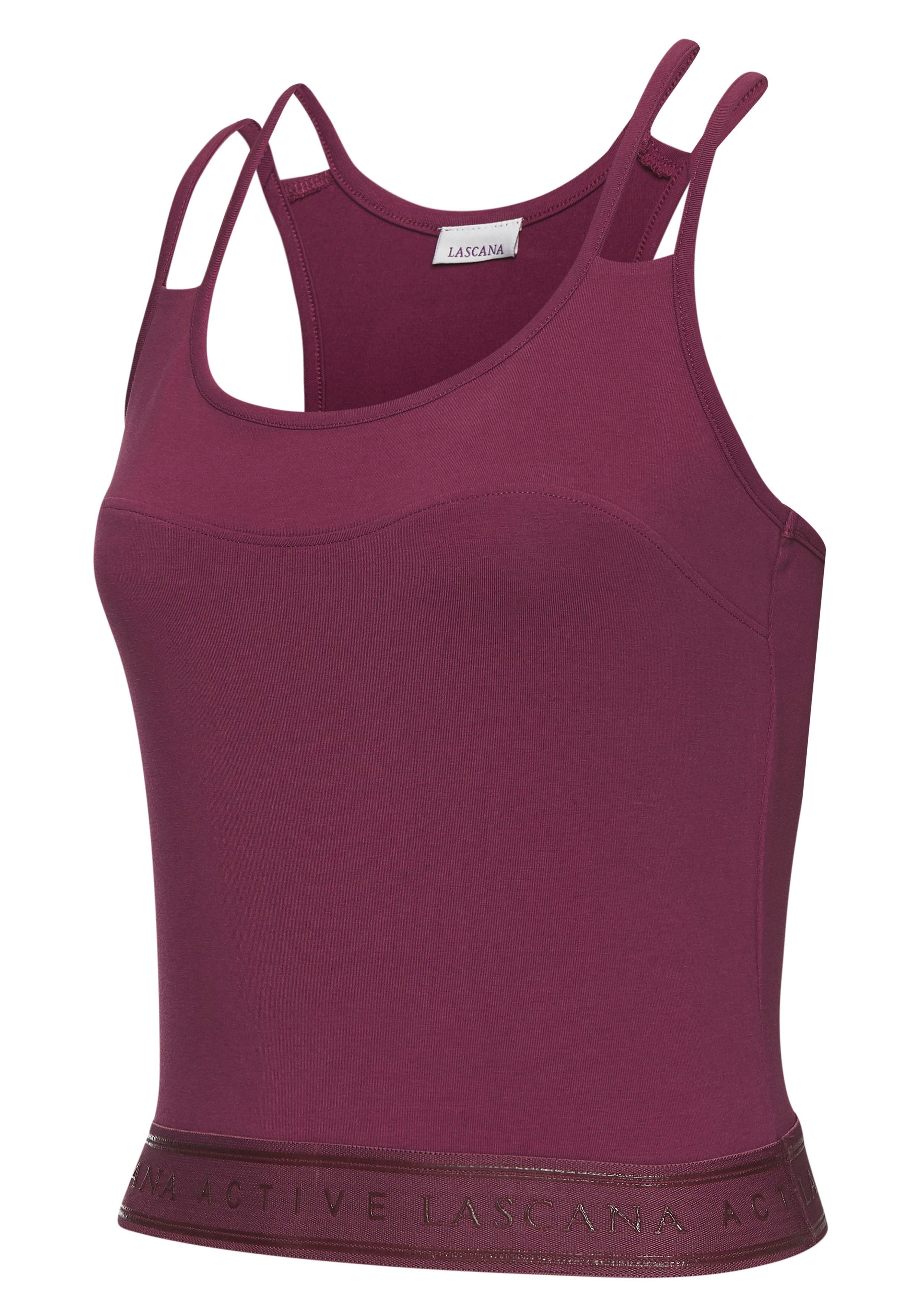 LASCANA ACTIVE Crop-Top mit Teilungsnaht