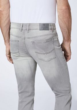 Oklahoma Jeans Straight-Jeans in hellgrauer Waschung (1-tlg)