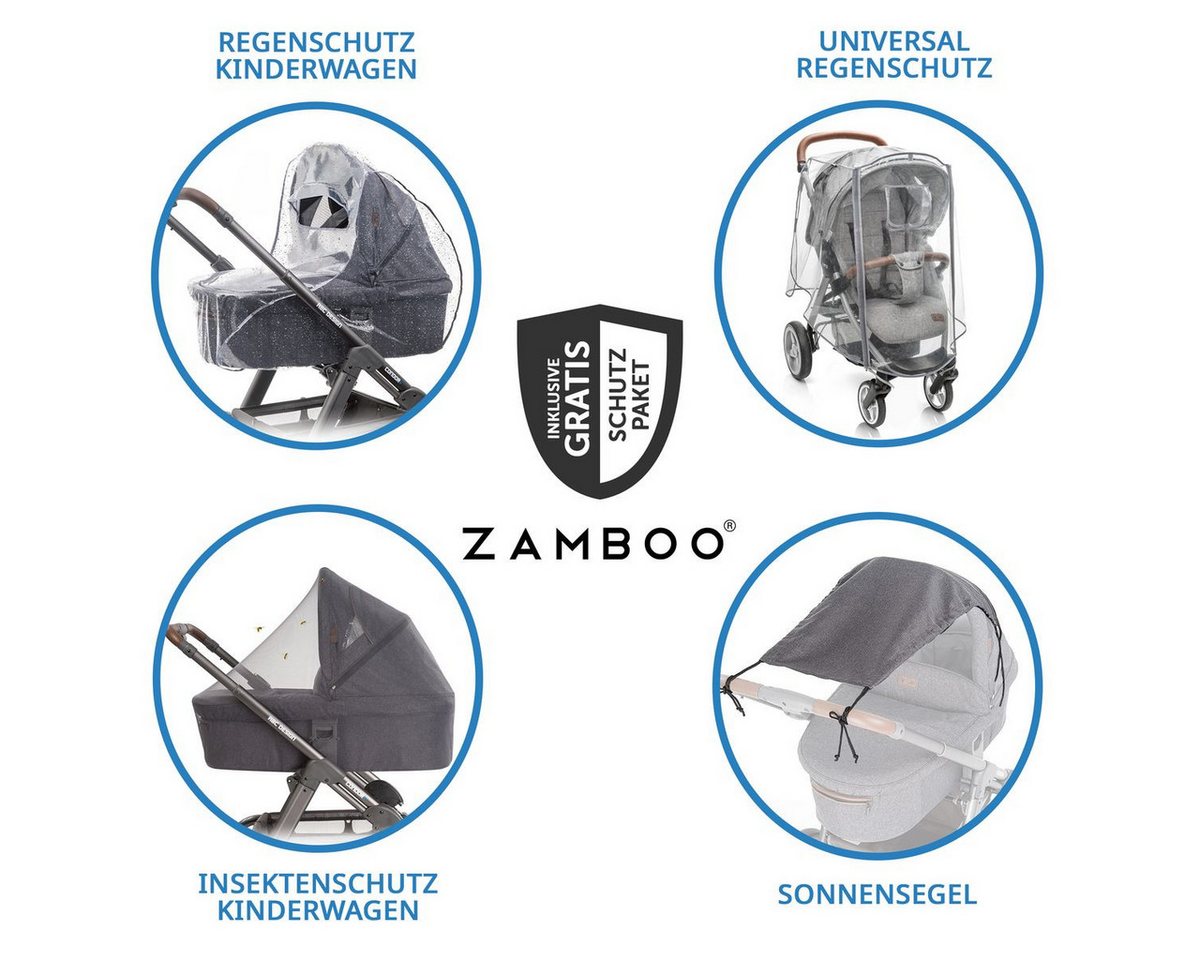 Thumbnail - ABC Design Kombi-Kinderwagen Samba 2 - Almond, 2in1 Kinderwagen Buggy Set mit Babywanne, Sportsitz, Regenschutz
