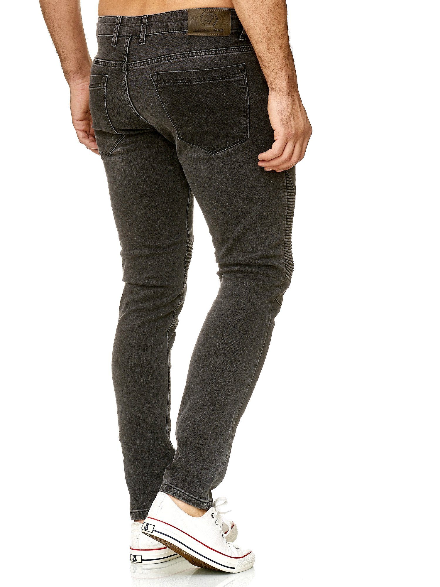 Tazzio Slim-fit-Jeans 16517 in cooler Biker-Optik – Bild 4 von 4