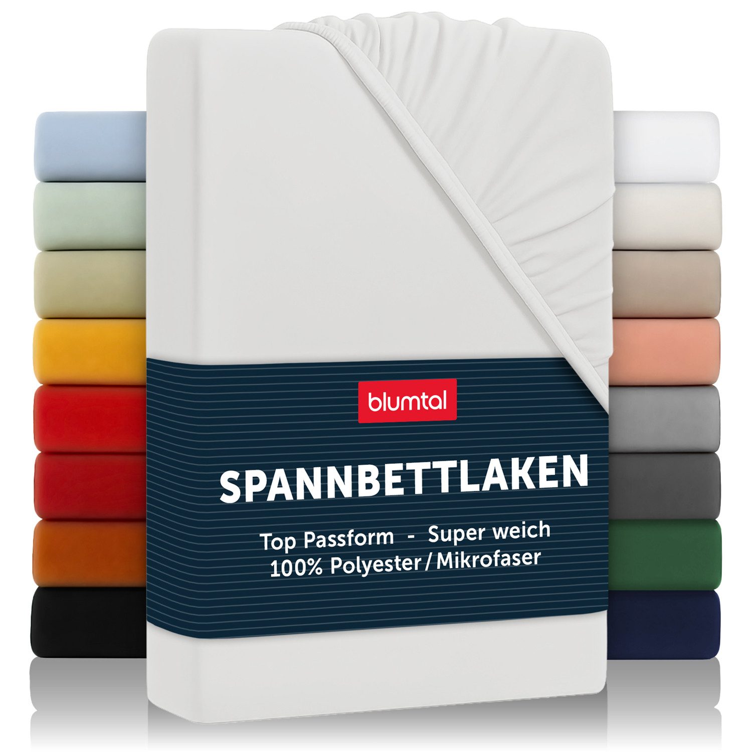 Blumtal Spannbettlaken Bettlaken aus Mikrofaser, Mikrofaser, Gummizug: rundum, (1 Stück)