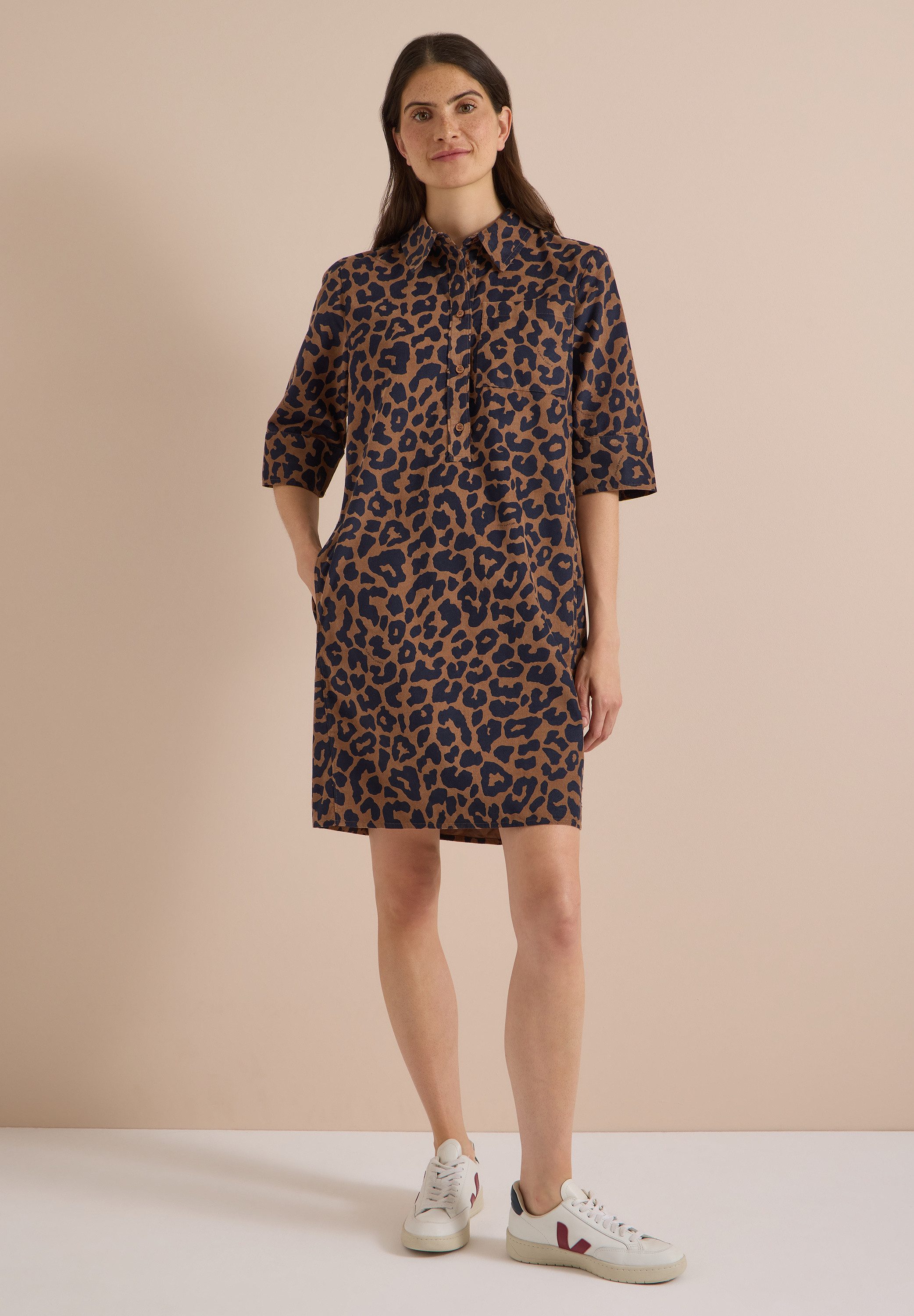 CECIL Midikleid mit Leo-Muster