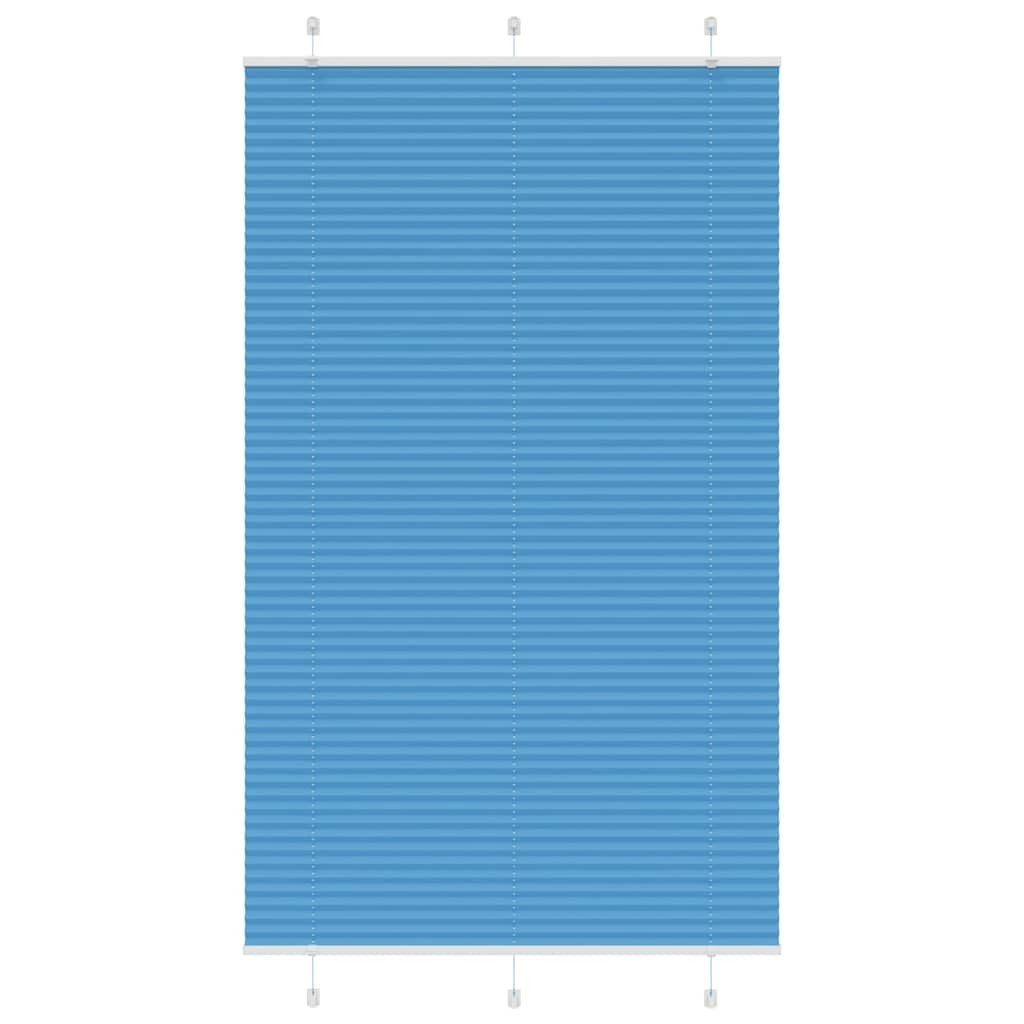 vidaXL Jalousie 120 x 200 cm Plissee Blau 120x200 cm Stoffbreite 119,4 cm Polyester