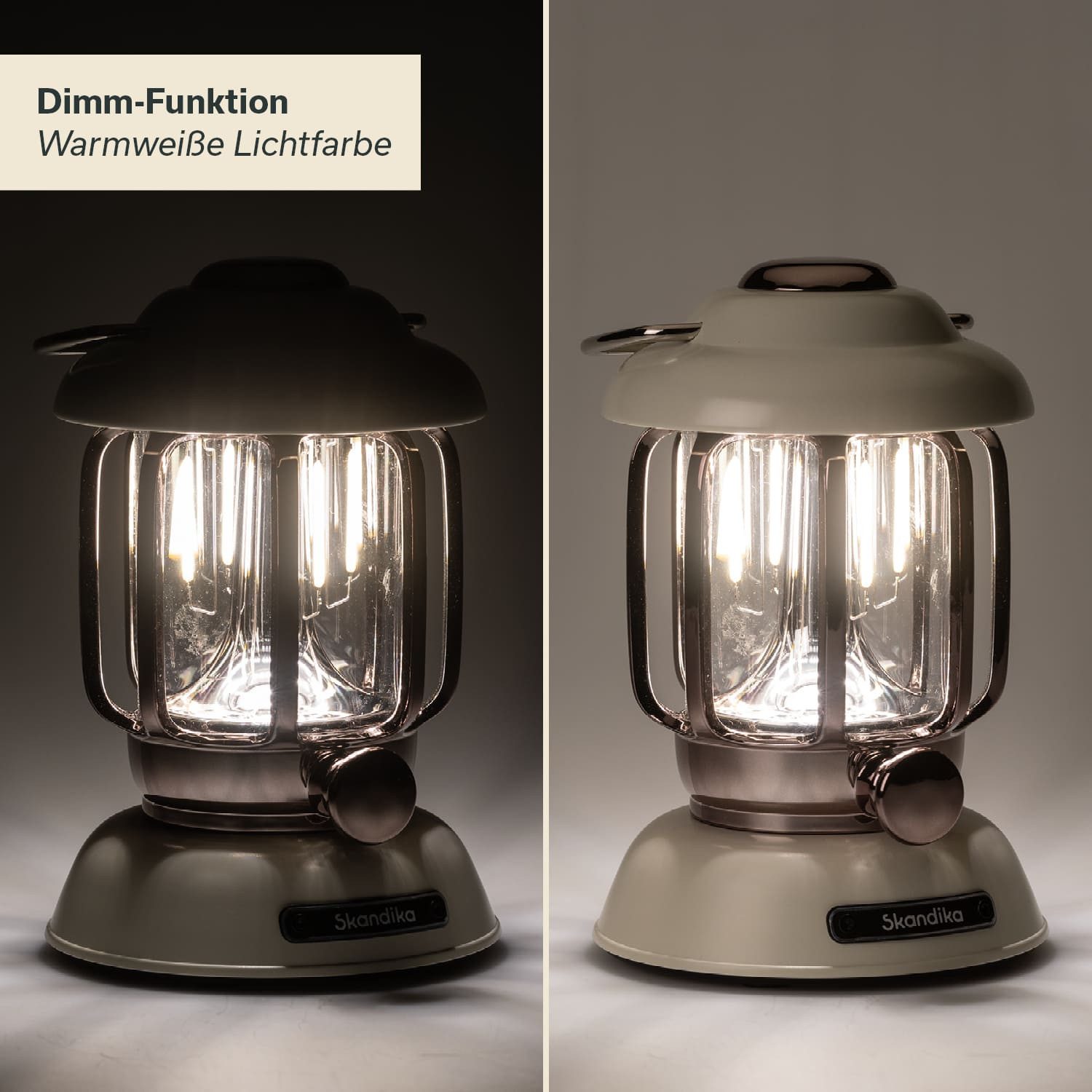 Skandika LED Gartenleuchte Campinglampe Forsol, Retro-Stil, günstig online kaufen