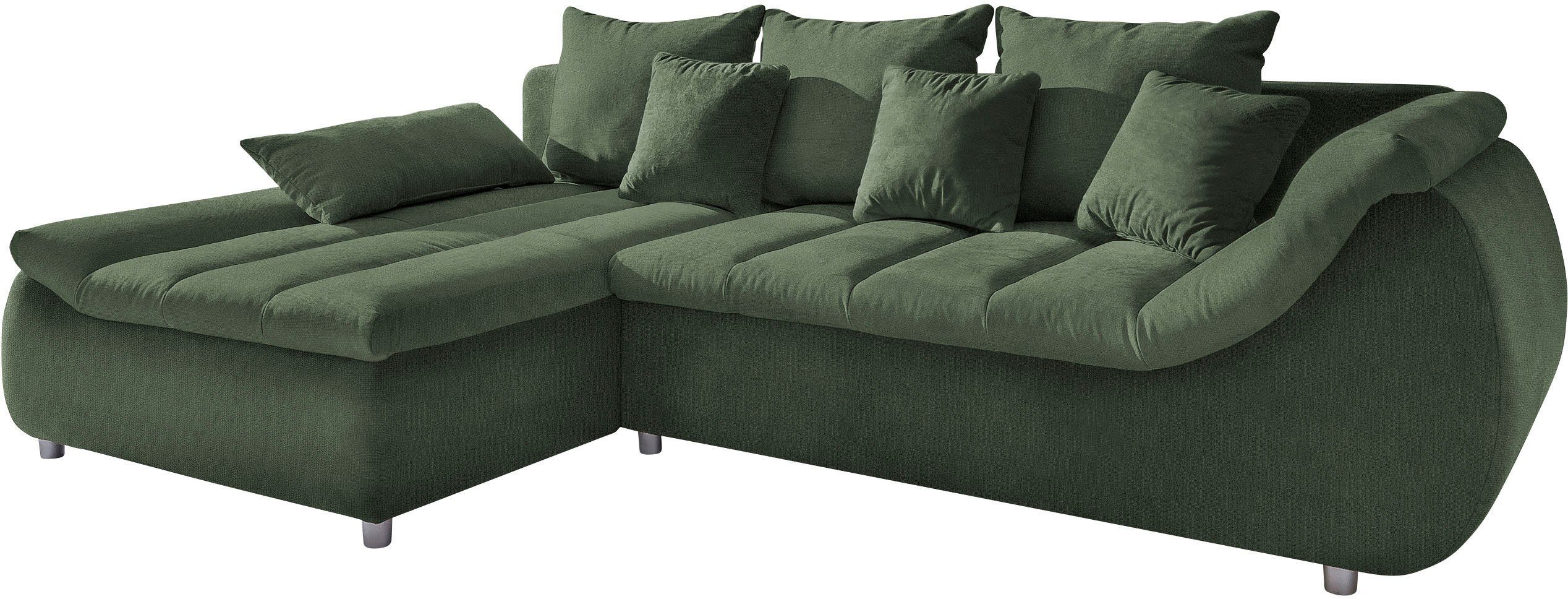INOSIGN Ecksofa Imola elegant und bequem, günstig online kaufen