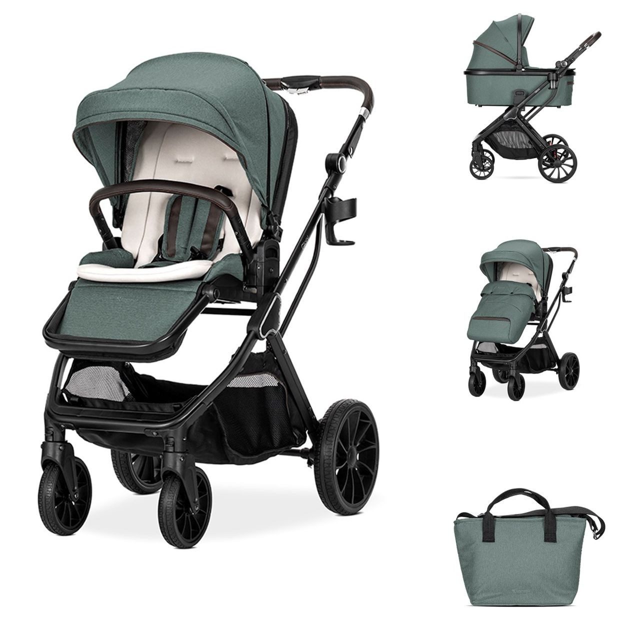 Kombi-Kinderwagen Kinderwagen 2in1 Glory Adapter