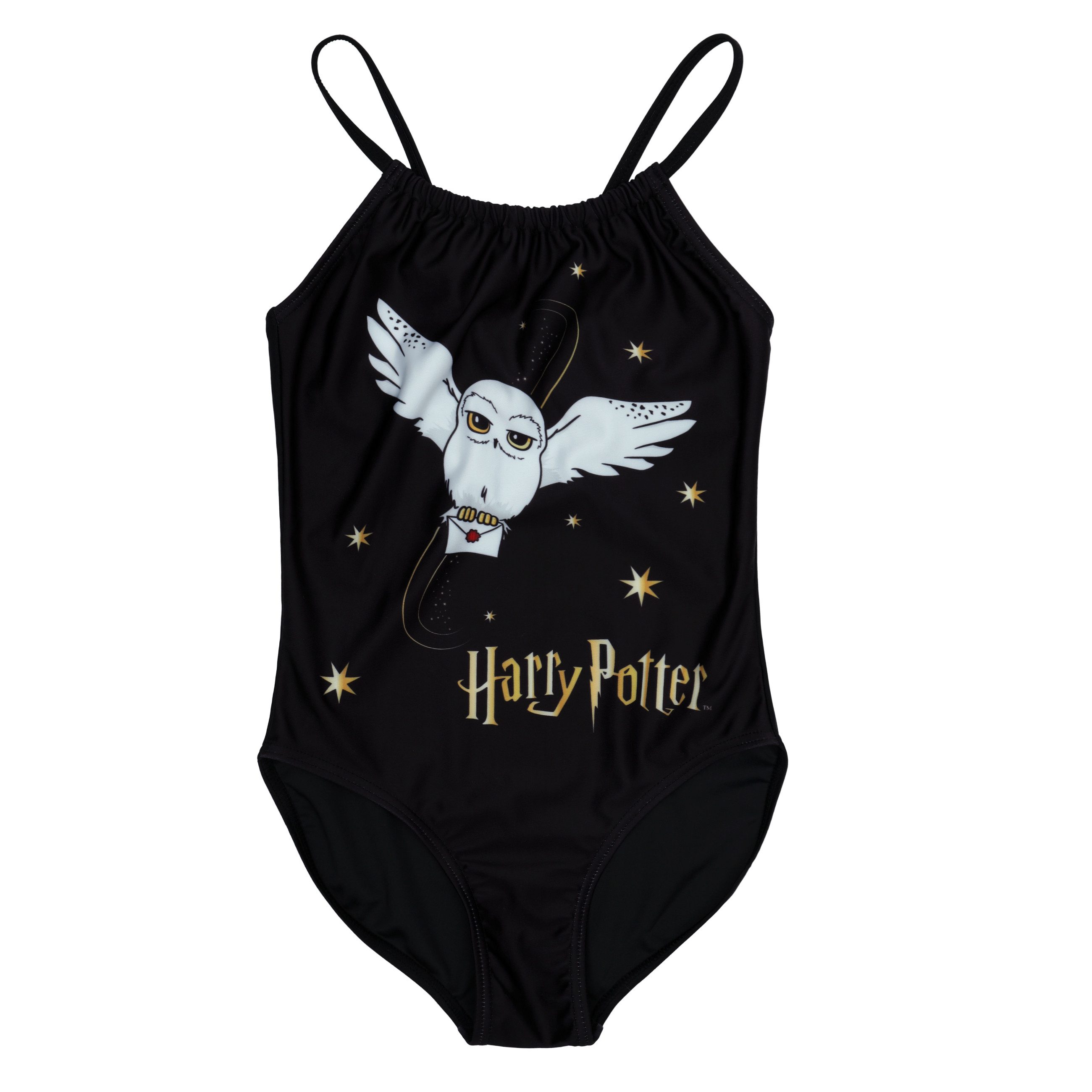 Harry Potter Badeanzug Harry Potter Badeanzug mit Hedwig Badebekleidung verstellbare Träger Hedwig Moitiv