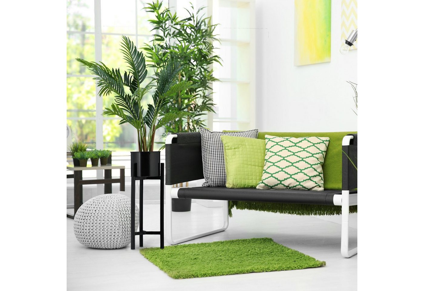 Thumbnail - relaxdays Blumenständer Blumentopf Ständer, Schwarz