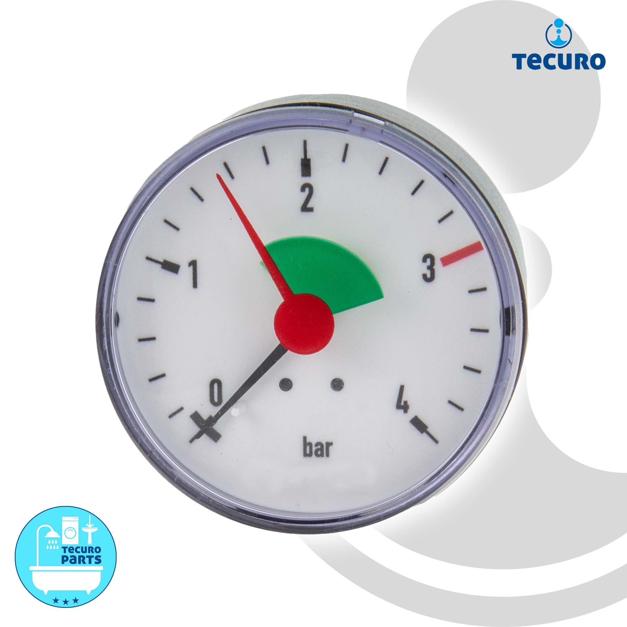 tecuro Heizkörper Heizungsmanometer 0-4 bar, Ø günstig online kaufen