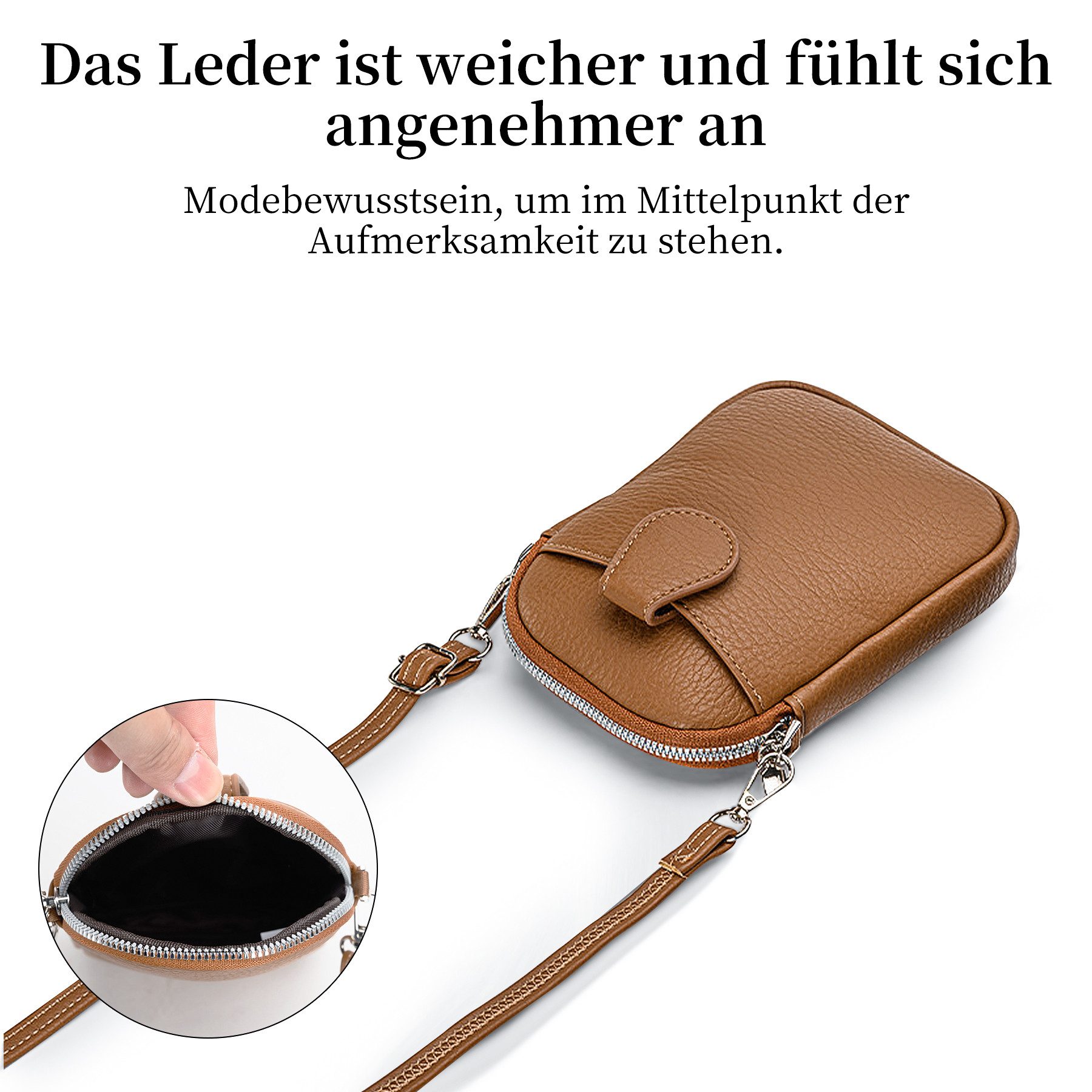Mutig Umhängetasche Handy-Umhängetasche, Damen, mit verstellbarem günstig online kaufen