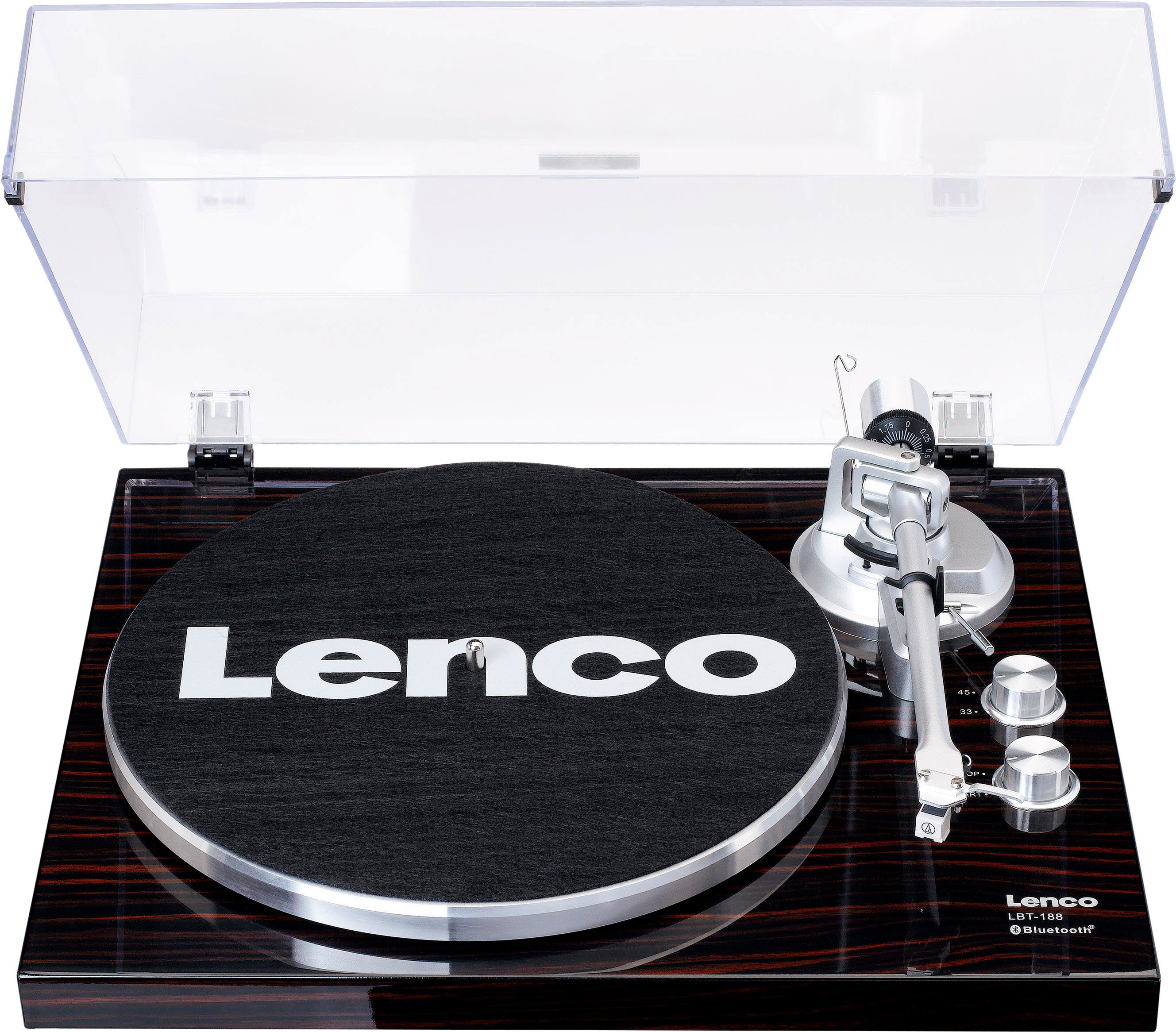 Lenco (Bluetooth) walnuss Plattenspieler LBT-188