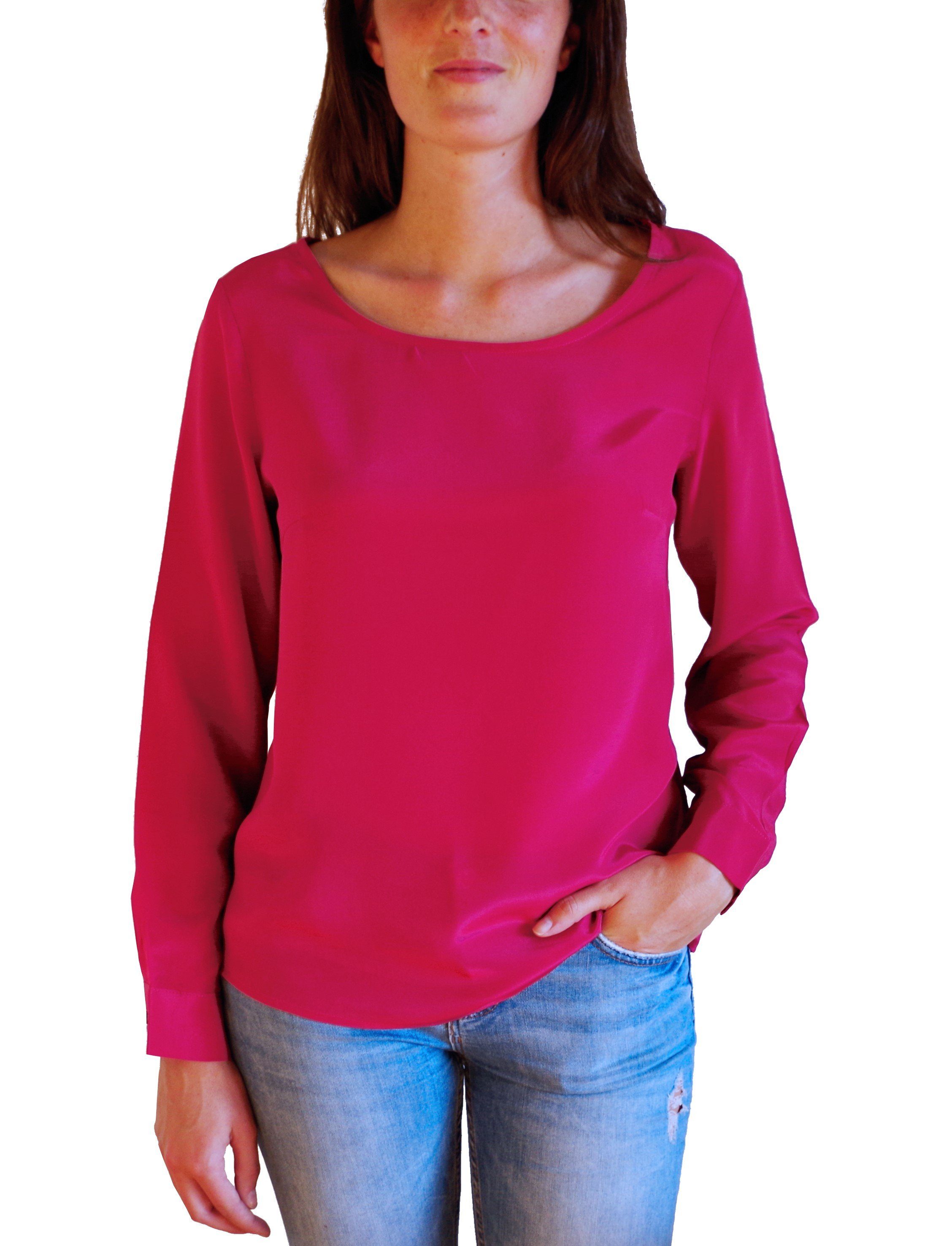Posh Gear Seidenbluse Damen Bluse Rotondoseta günstig online kaufen