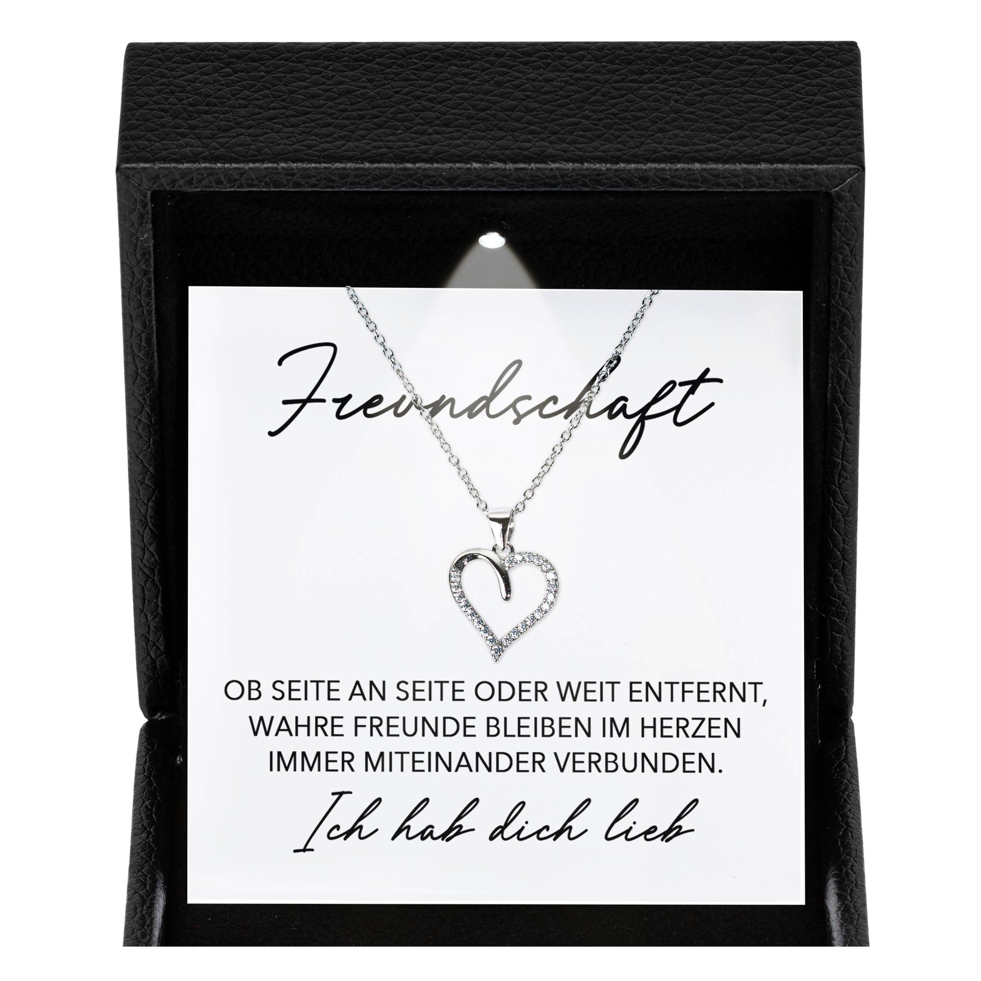22Feels Schmuckset Freundschaftskette Geschenk Beste Freundin Bestie Frauen Halskette (Geschenkset), Silber 925/000, Geschenkset Made In Germany, Premium Licht Etui