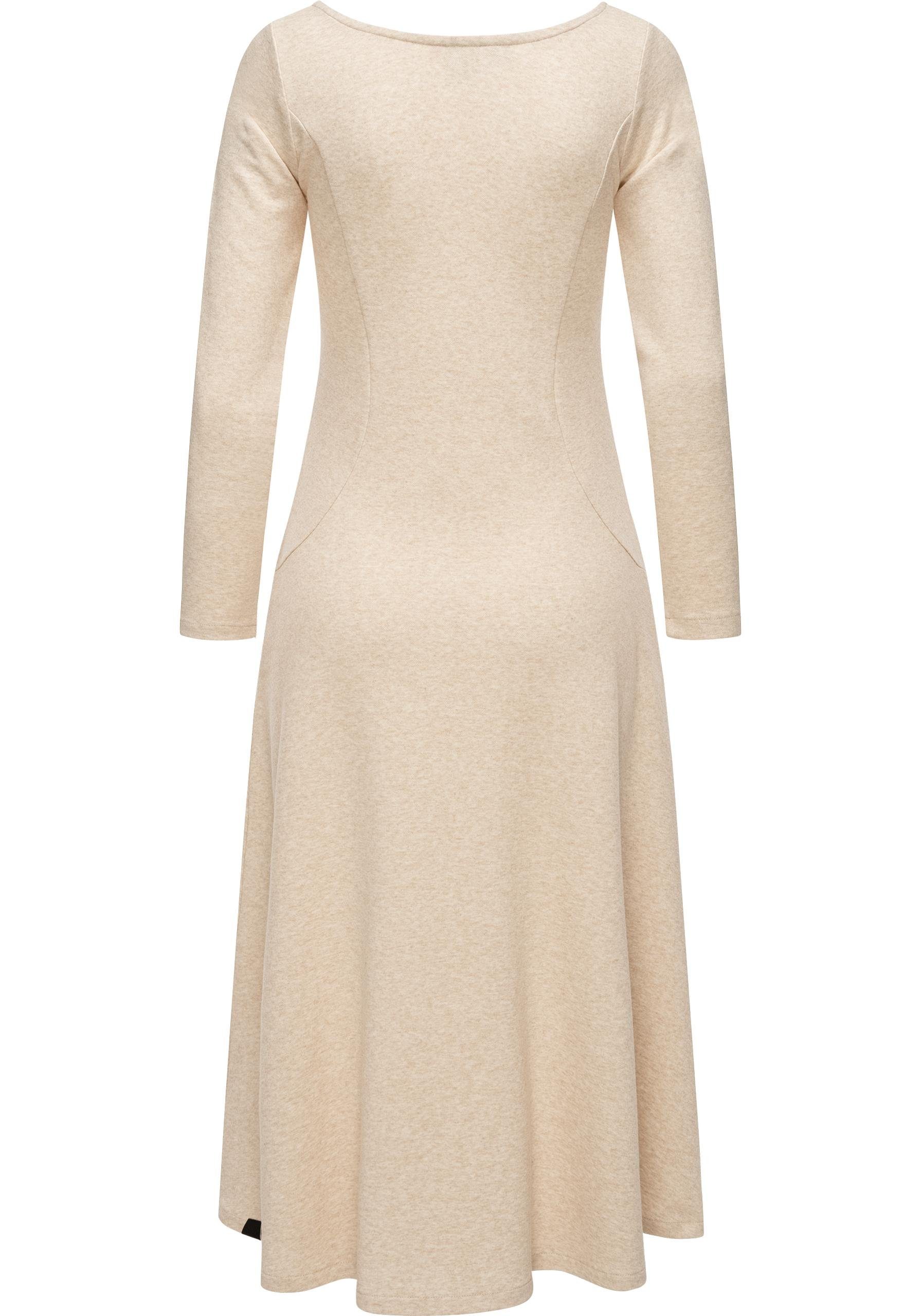Ragwear A-Linien-Kleid Appero Long Stylisches Langarm-Kleid für den Winter