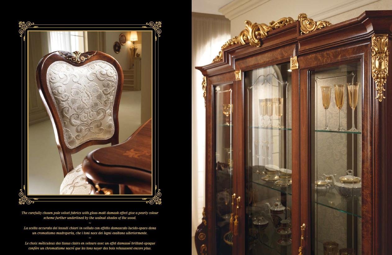JVmoebel Stuhl, Italienische Stuhl Klassische Holz Garnitur 1 Barock Esszimmer Möbel Designer arredoclassic™