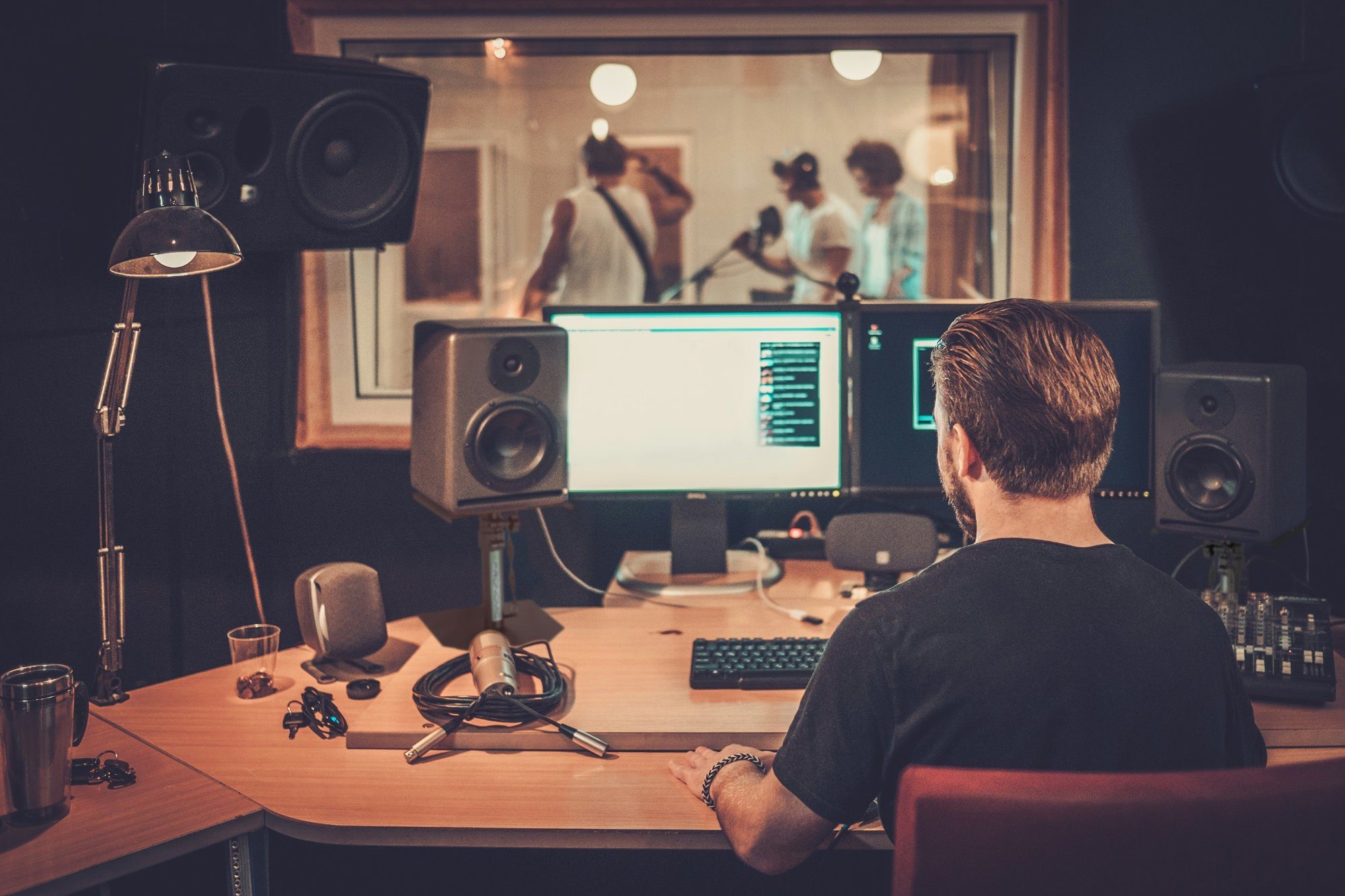 Pronomic Lautsprecherständer Tischstative Paar für Studio Monitore - Hohe Ausführung, (bis 0 Zoll, SLS-36P, 2-tlg., Paar Boxenstative, Lautsprecherstative höhenverstellbar bis 41 cm)