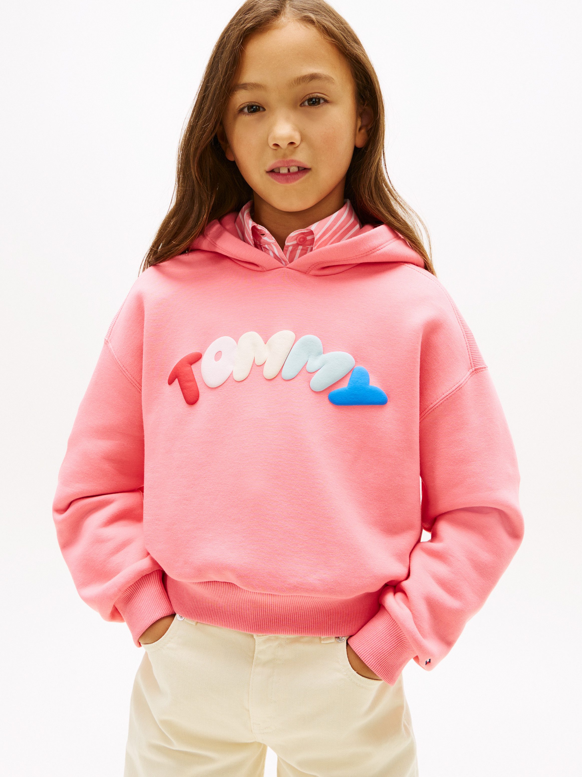 Tommy Hilfiger Kapuzensweatshirt TOMMY PUFF PRINT HOODIE Kinder bis 16 Jahre, regular fit