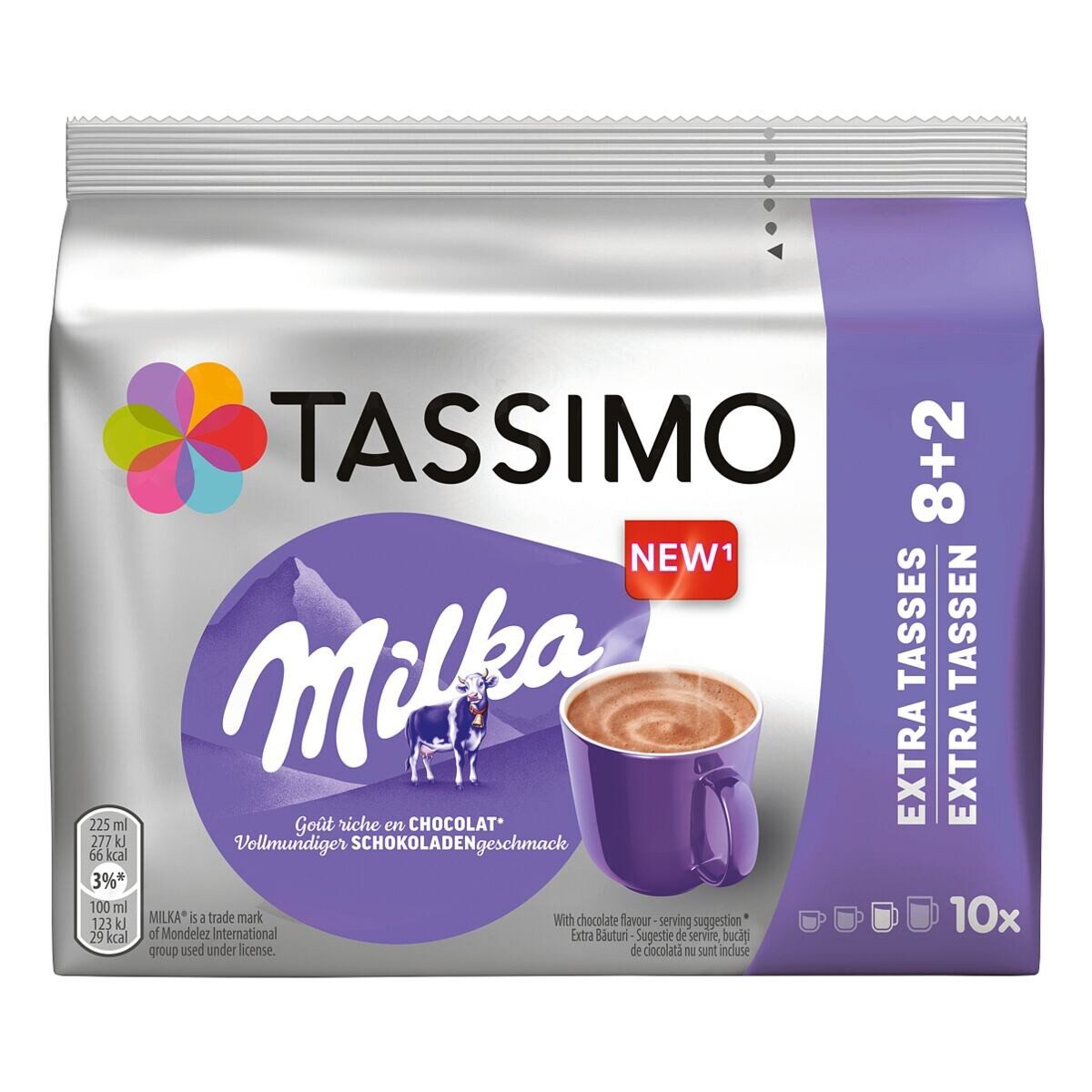 JACOBS Kakao Milka, 10er-Pack Kakao-Discs