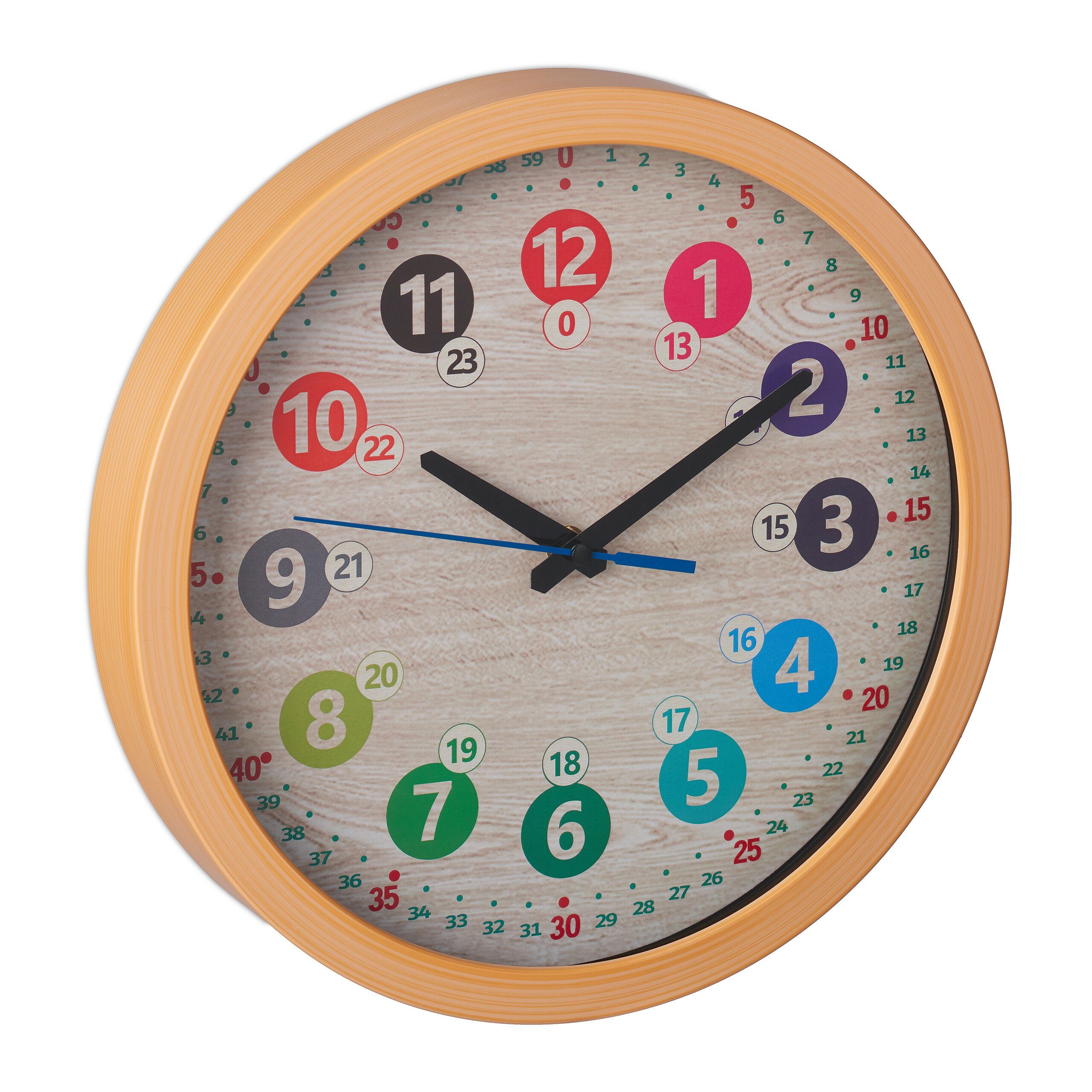 relaxdays Wanduhr Bunte Wanduhr für Kinder günstig online kaufen