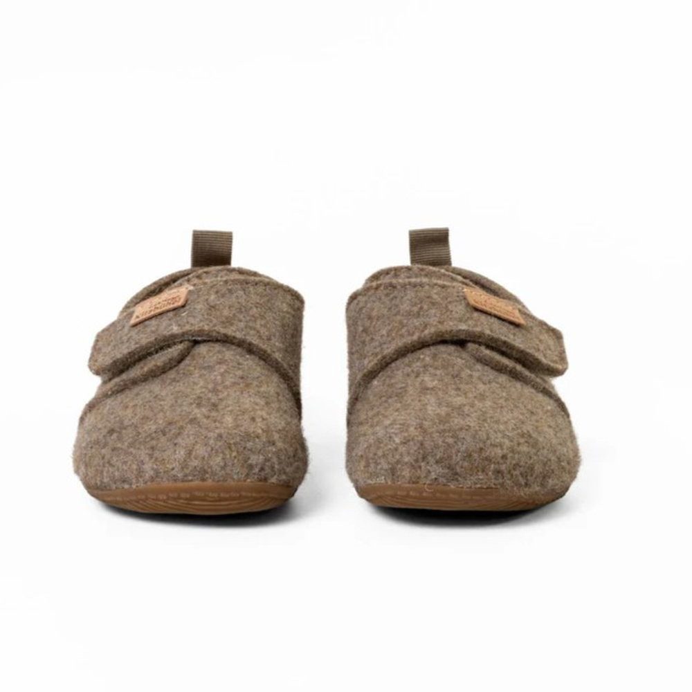 Living Kitzbühel Franzi Filz Unifarben Kids amaretto braun Kinder (31-35) Hausschuh