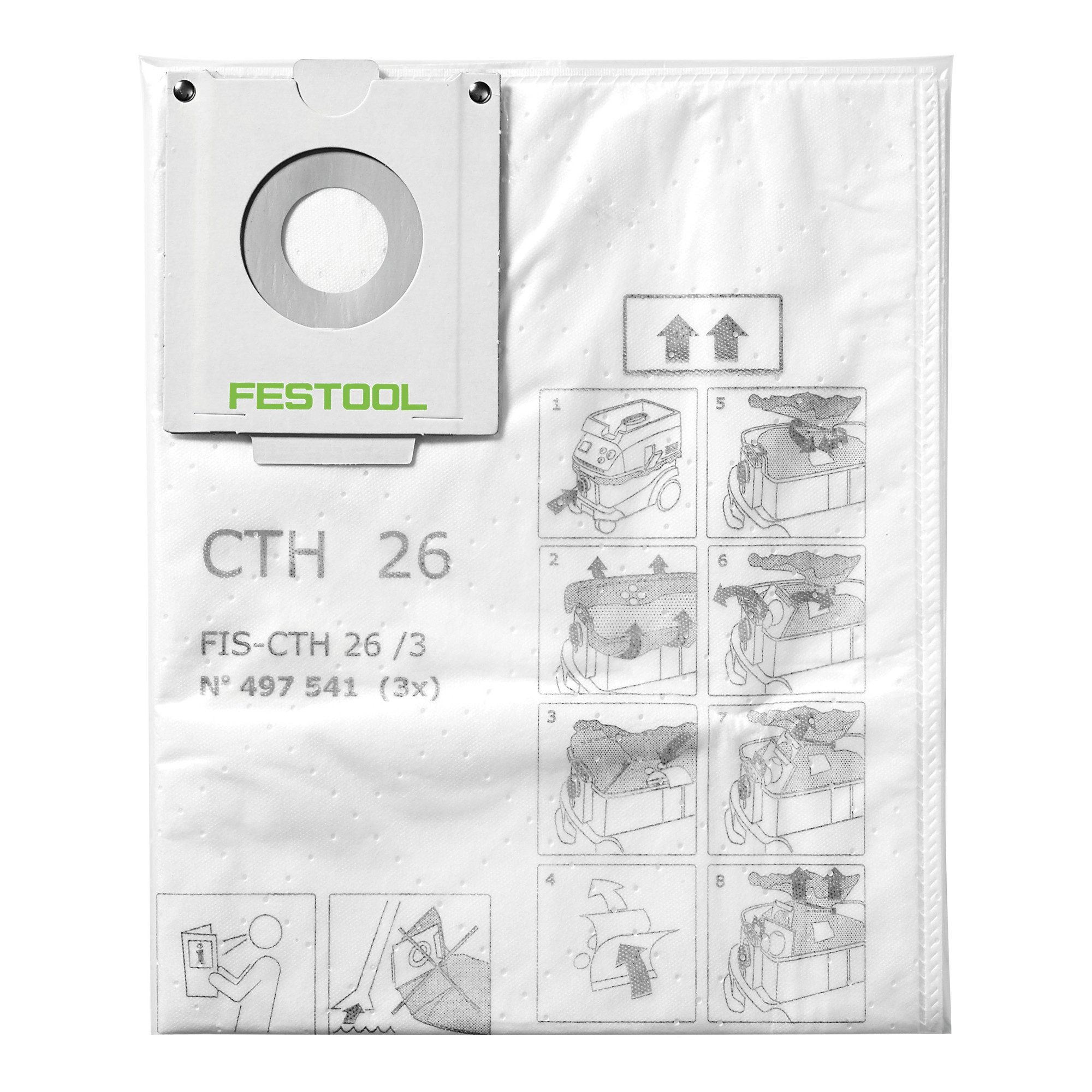 FESTOOL Filterbeutel Festool Sicherheitsfiltersack FIS-CTH 48/3 3 Stk