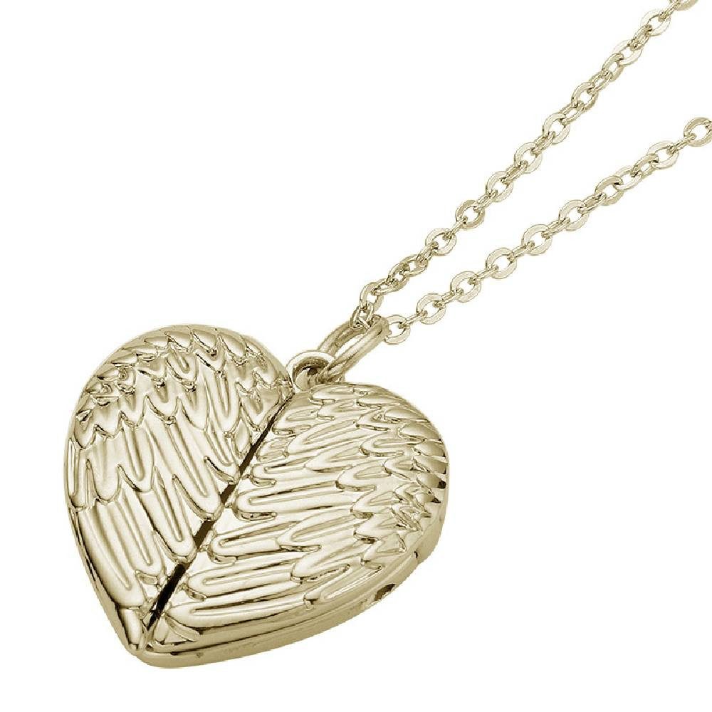 Blusmart Charm-Kette Sublimation leer Engels flügel Anhänger (Metall Halskette, Blanker Anhänger), Liebesherz, Bilderrahmen, DIY, Schlüsselanhänger, Dekorationen