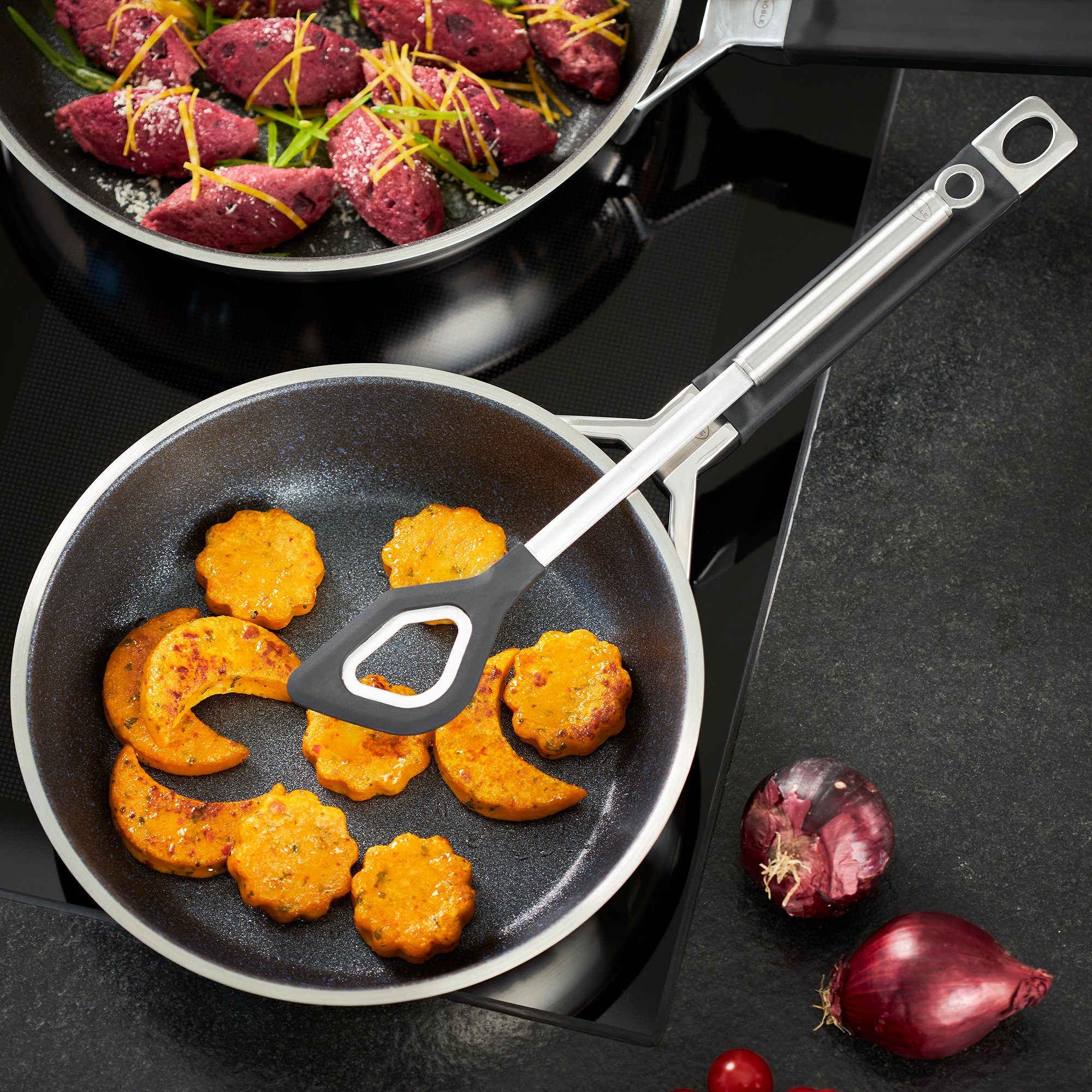 RÖSLE Kochtopf RÖSLE Topfset 5tlg. Silence Pro Edelstahl mit 24 cm Bratpfanne