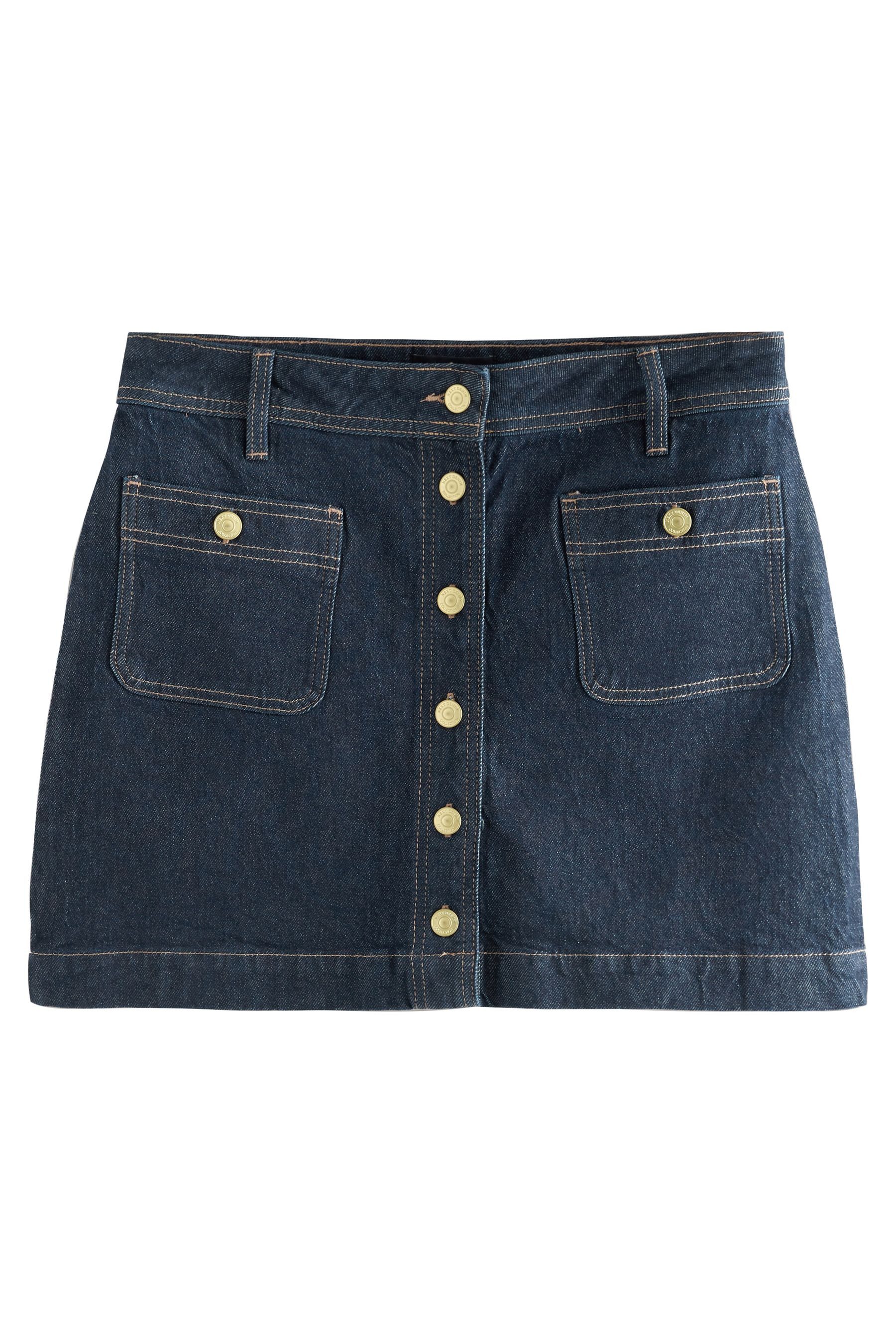 Next Minirock Jeans-Minirock mit aufgesetzter Tasche (1-tlg)