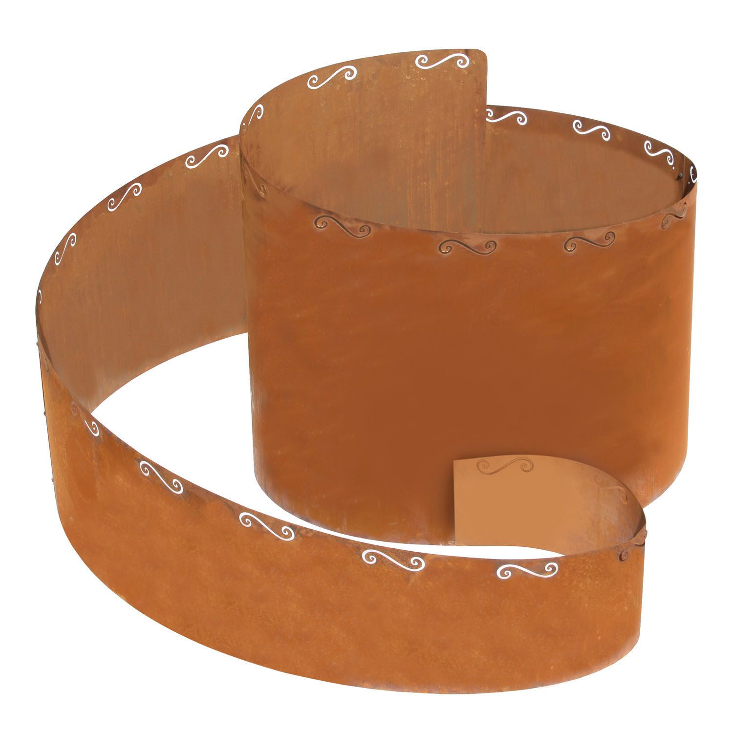 Bellissa Kräuterspirale Kräuterspirale Corten 130x140x80cm Kräuterschnecke Hochbeet Pflanzring