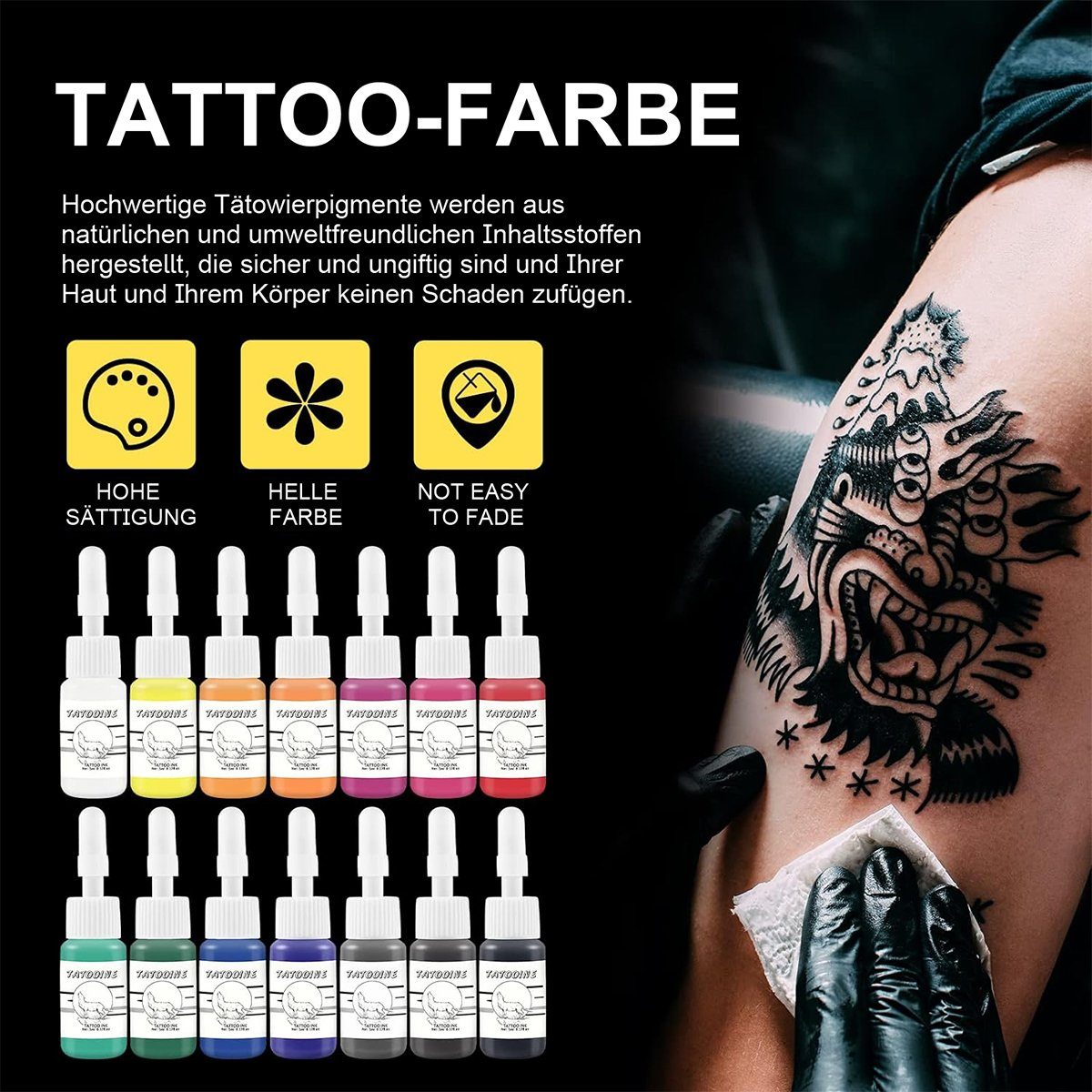 Tattoo-Maschinen Anfänger Schmuck-Tattoo Wireless Tattoo-Kits, Welikera für