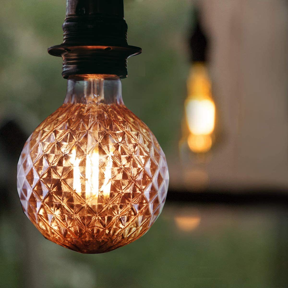 ZMH »LED Vintage Glühbirne E27 4W ⌀95mm Edison Strukturierte Warmweiß  Golden Antike Glühlampe« LED-Leuchtmittel online kaufen | OTTO