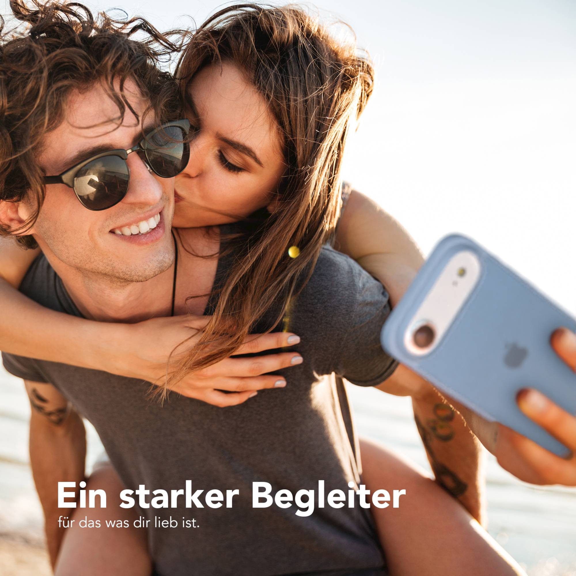 EAZY CASE Handyhülle Outdoor Case für Apple iPhone Air 6,5 Zoll, Hybrid Handyhülle kratzfest Smart Slimcover Transparent Robust Blau – Bild 2 von 5