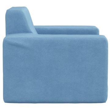 furnicato Kindersofa Blau Weich Plüsch