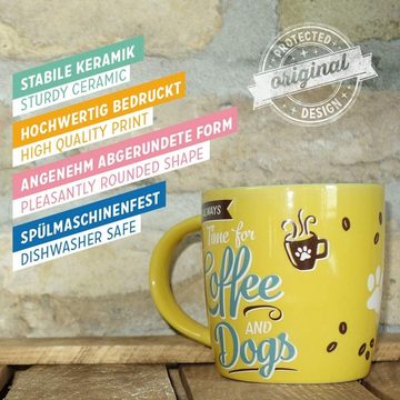 Nostalgic-Art Tasse Kaffeetasse - Pfotenschild - Coffee and Dogs