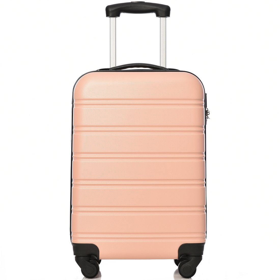 DÖRÖY Koffer rosa Hartschalen-Koffer,Rollkoffer,Reisekoffer,55*36*22.5cm,