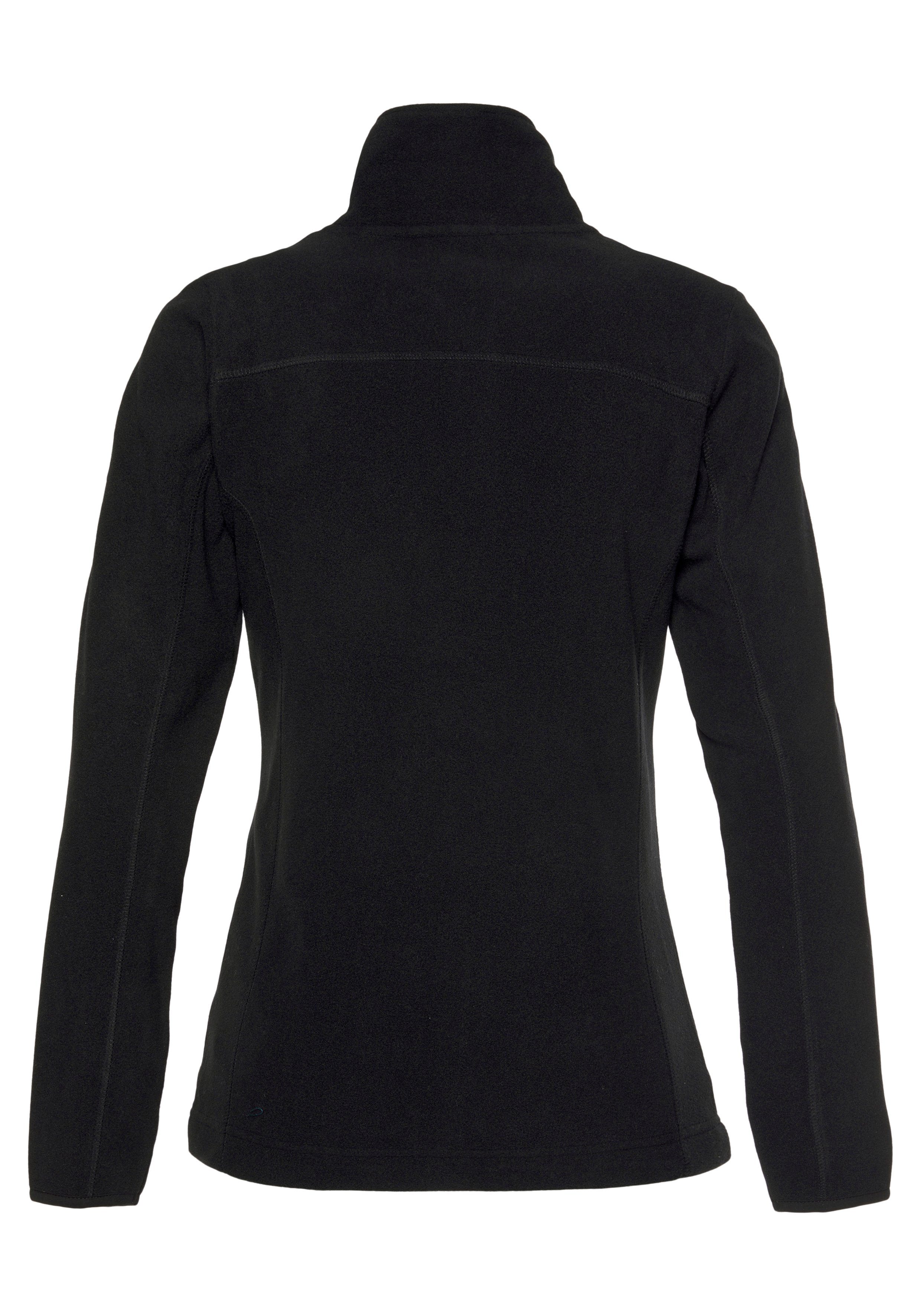 Polarino Fleecejacke (1-St) sportlicher Stil, bequemer Schnitt, mit Reißverschluss, ohne Kapuze